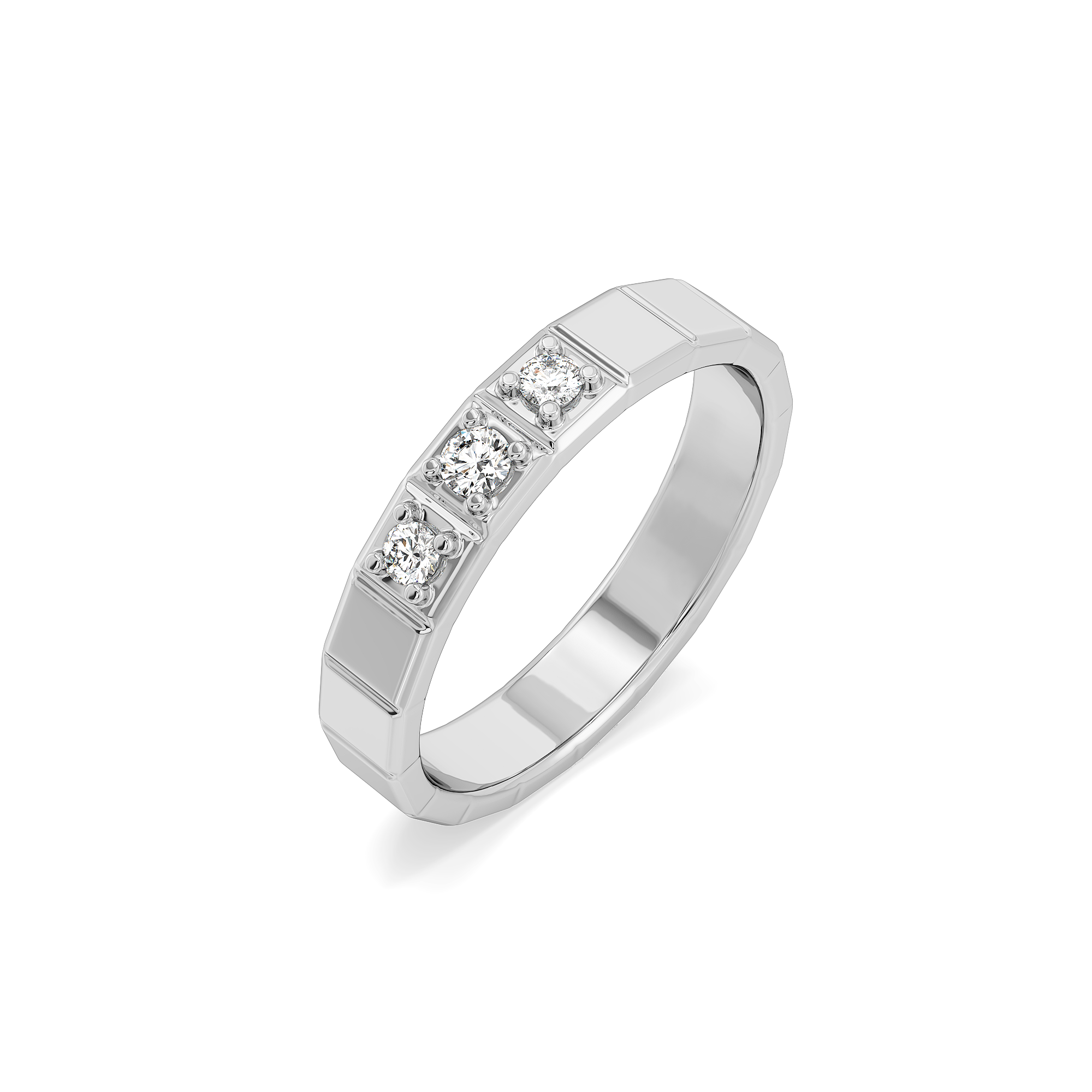 Triad Band - Lab Diamond Men's Ring Main image