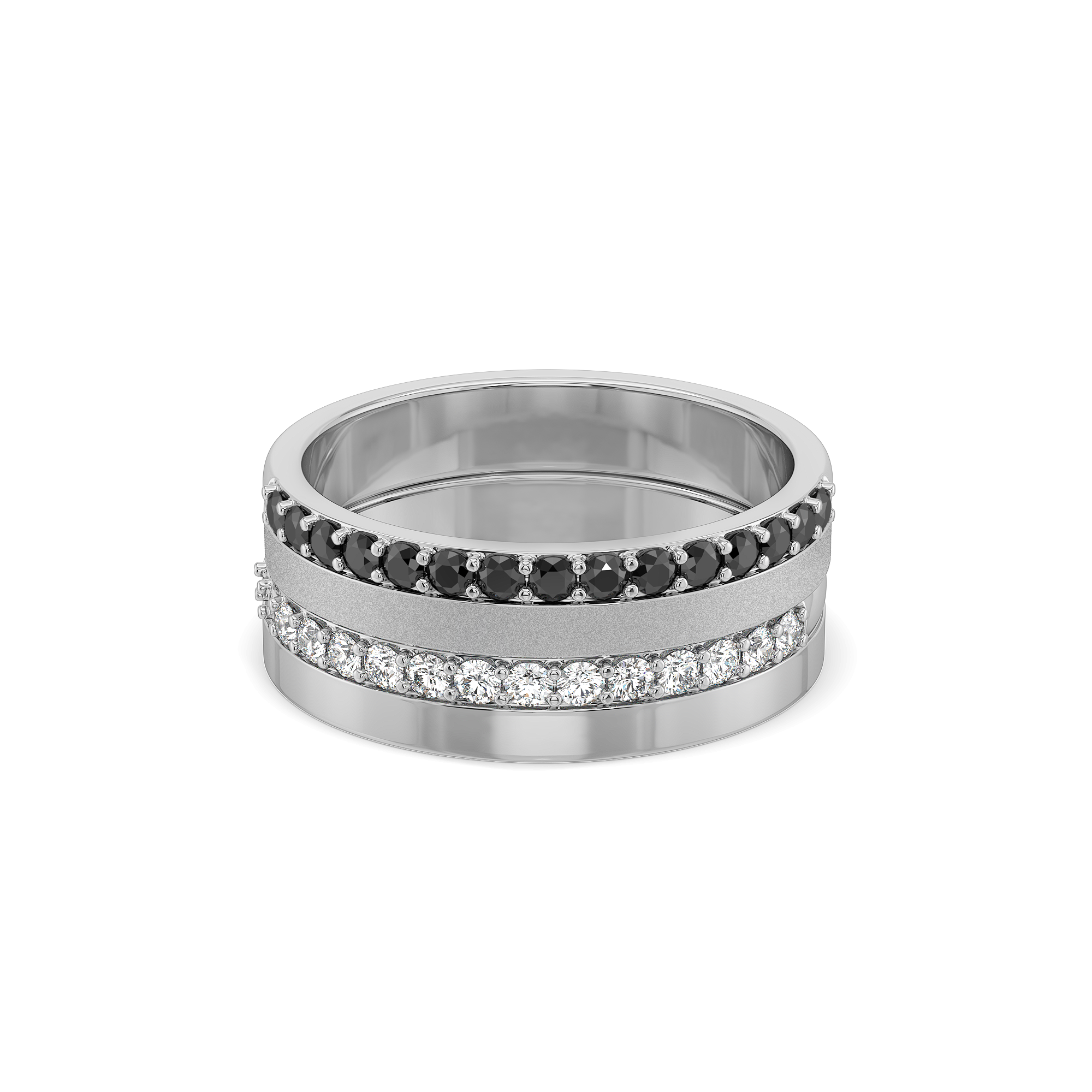 Eclipse Stackable Band - Lab Diamond Men's Ring