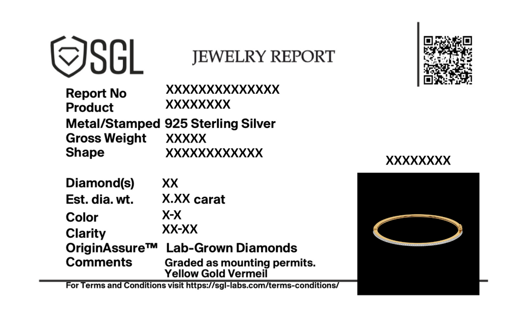 Line of Light - Lab Diamond Bangle