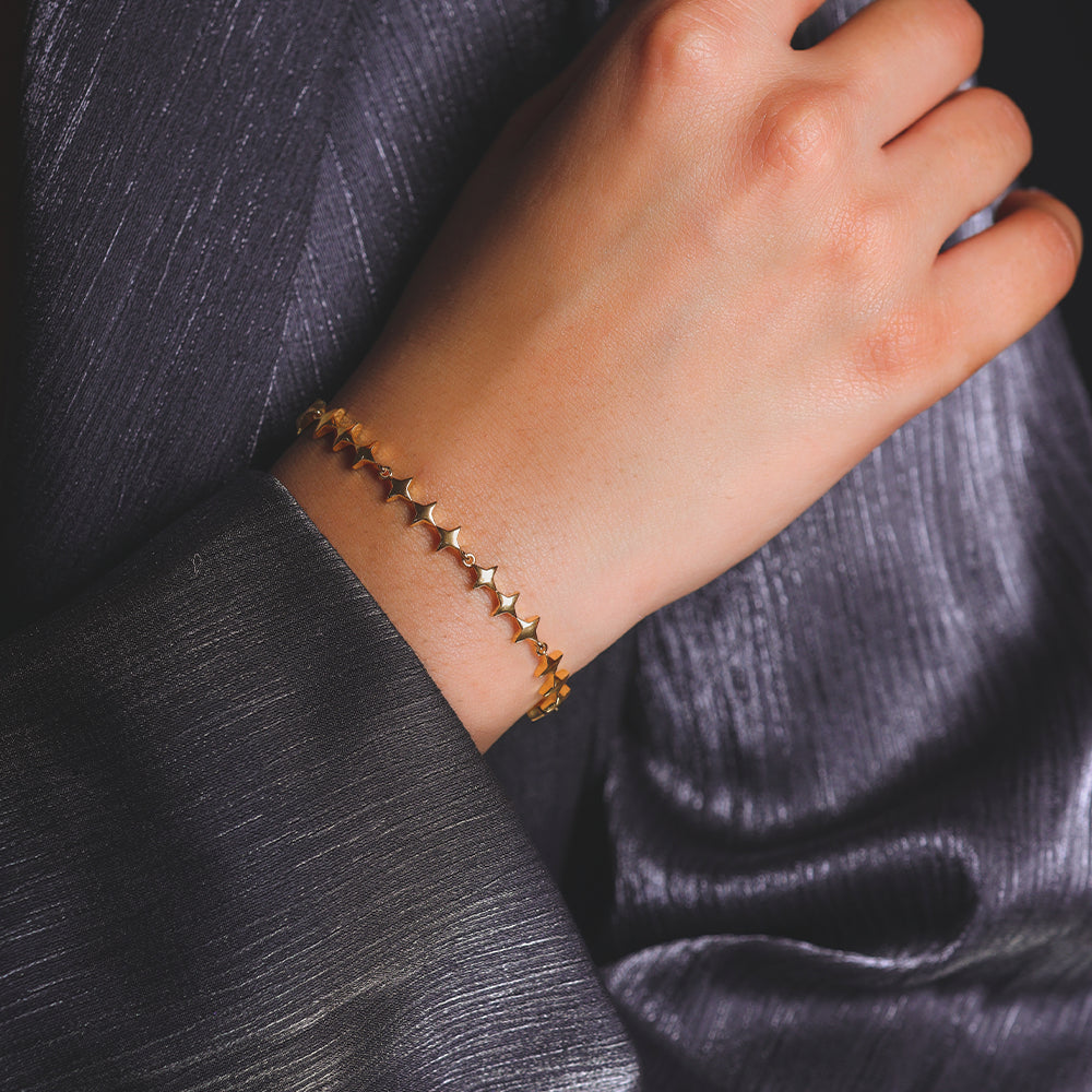 Twinkling Star - 18kt Gold Vermeil Tennis Bracelet Secondary image