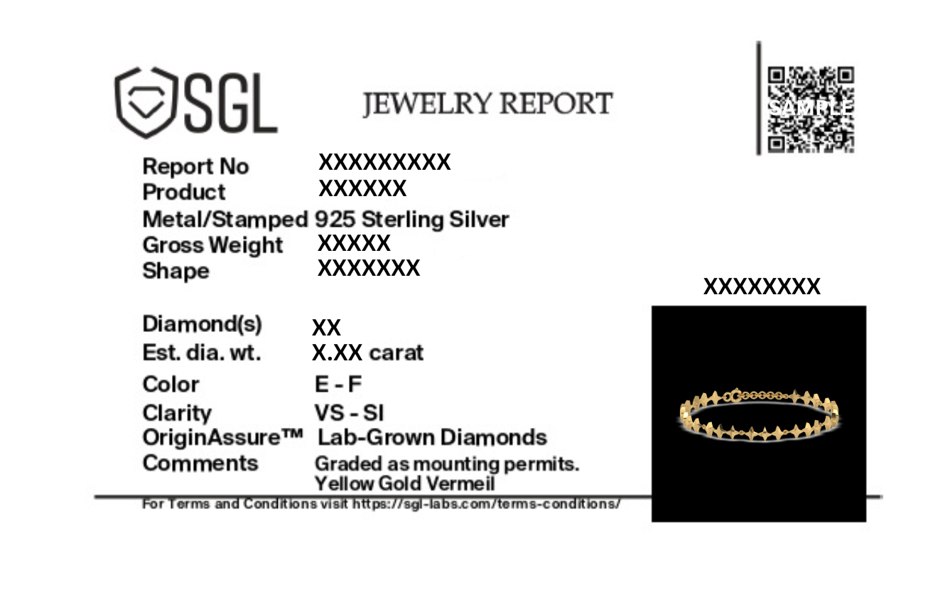 Twinkling Star - 18kt Gold Vermeil Tennis Bracelet