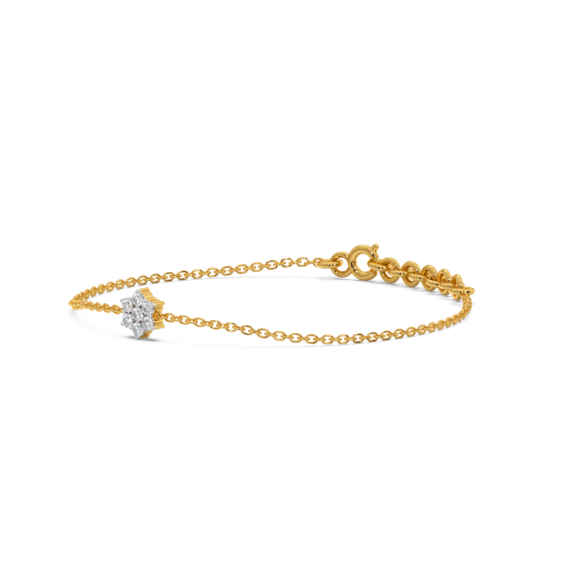 Floral Essence - Lab Diamond Bracelet