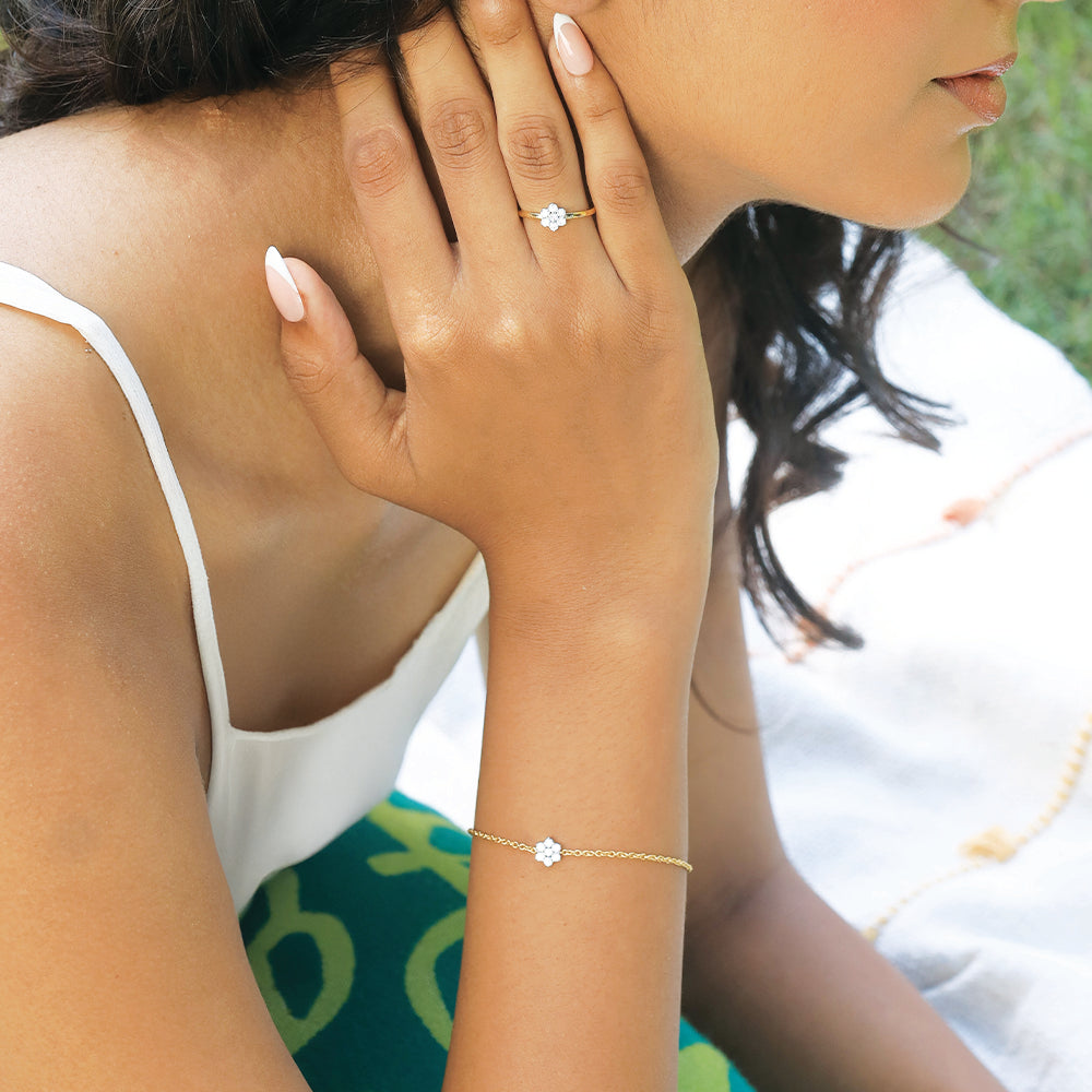 Floral Essence - Lab Diamond Bracelet