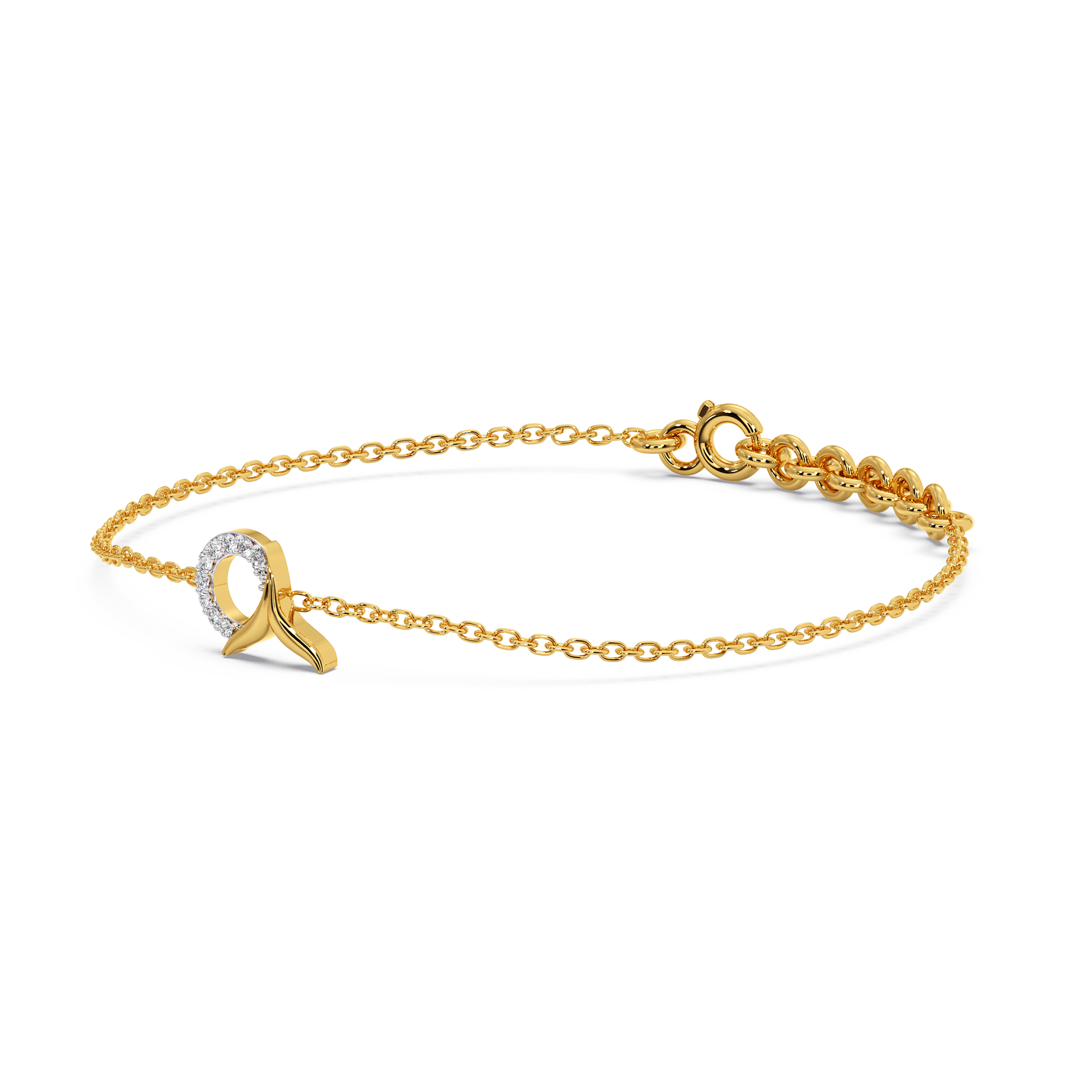 Serene Tail - Lab Diamond Bracelet