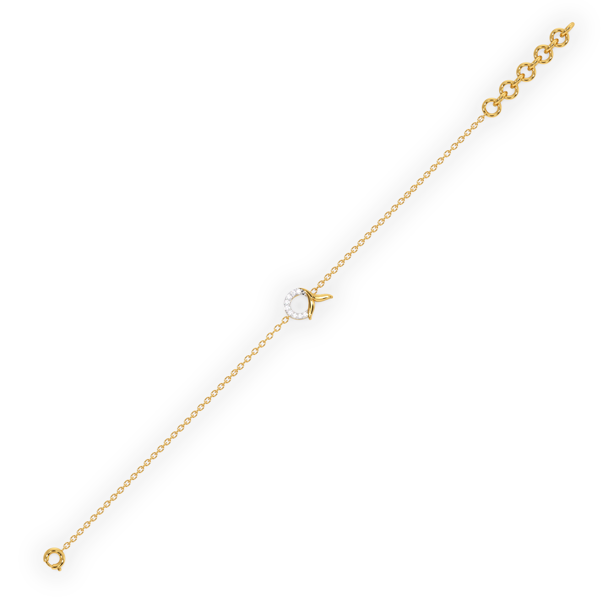 Serene Tail - Lab Diamond Bracelet