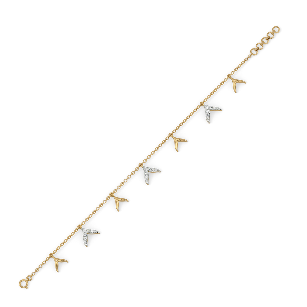 Ocean’s Treasure - Lab Diamond Charm Bracelet