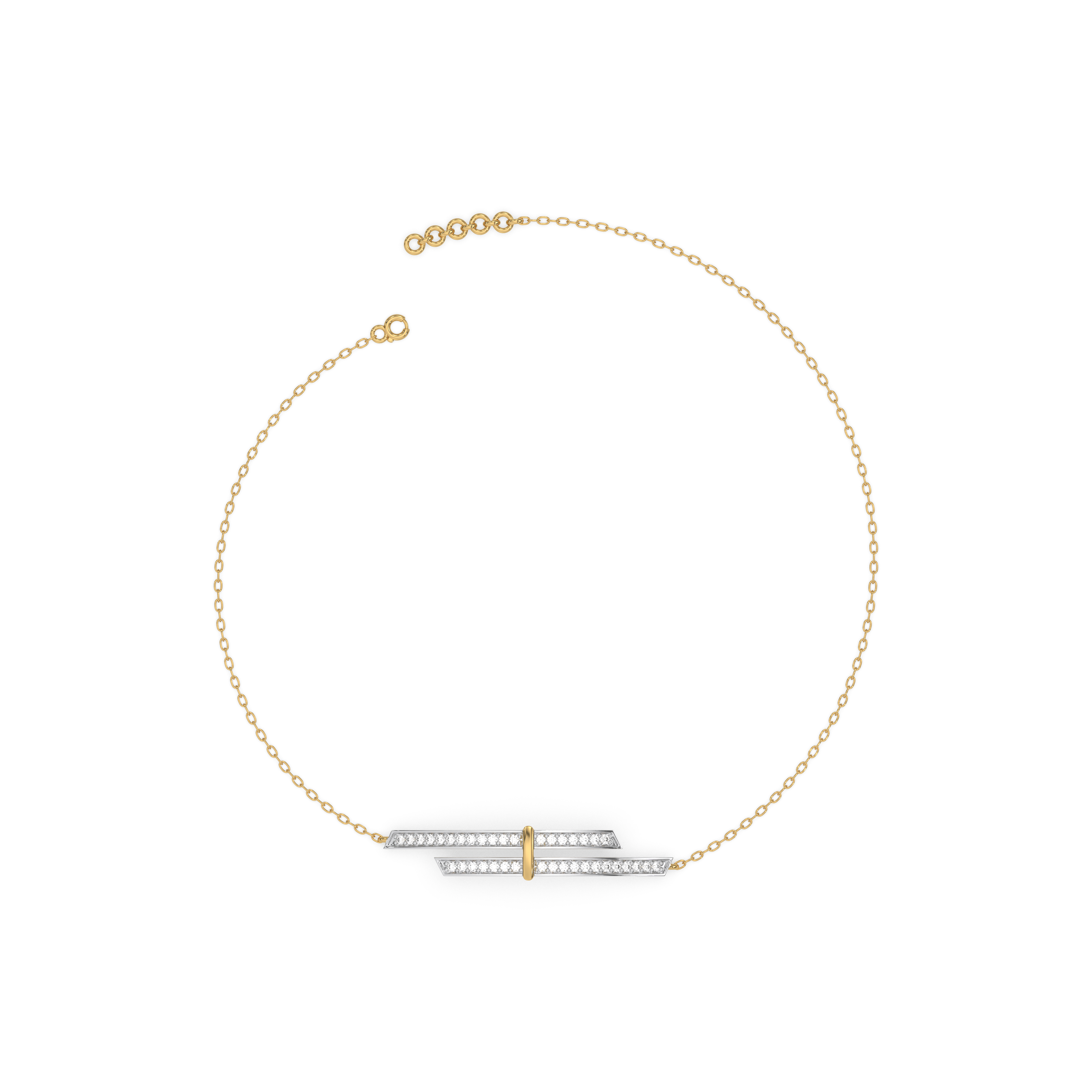 Edge of Elegance - Lab Diamond Bracelet