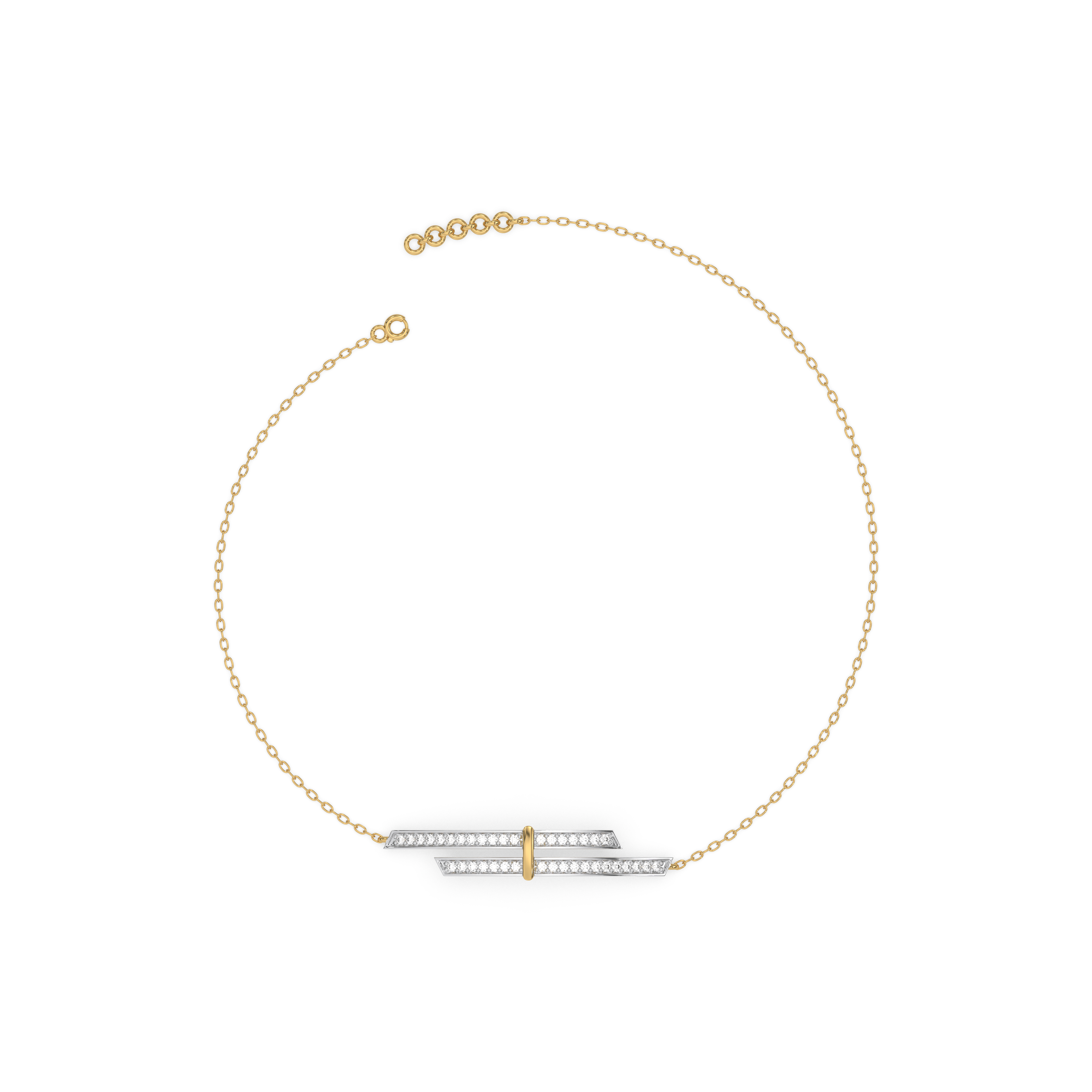 Edge of Elegance - Lab Diamond Bracelet