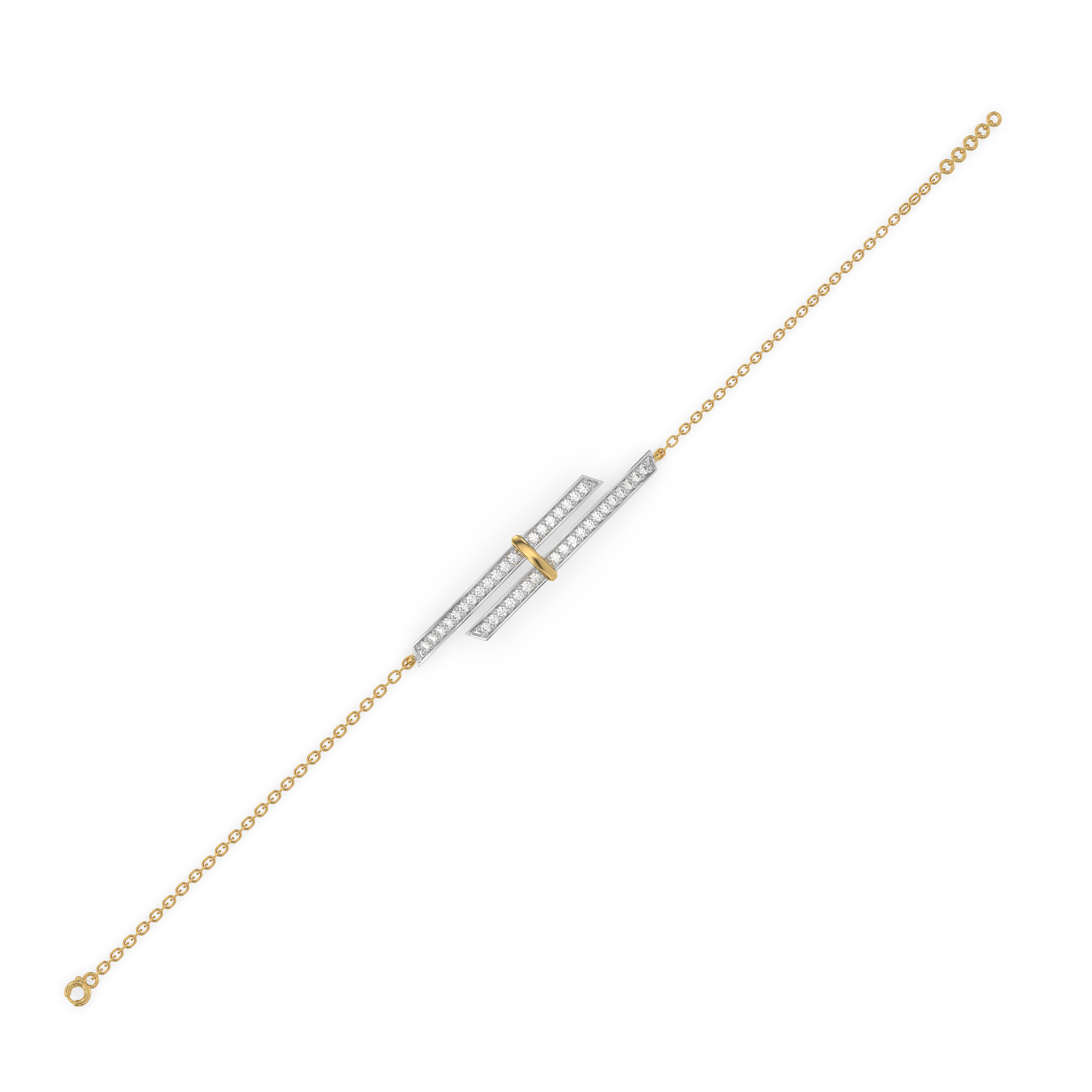 Edge of Elegance - Lab Diamond Bracelet