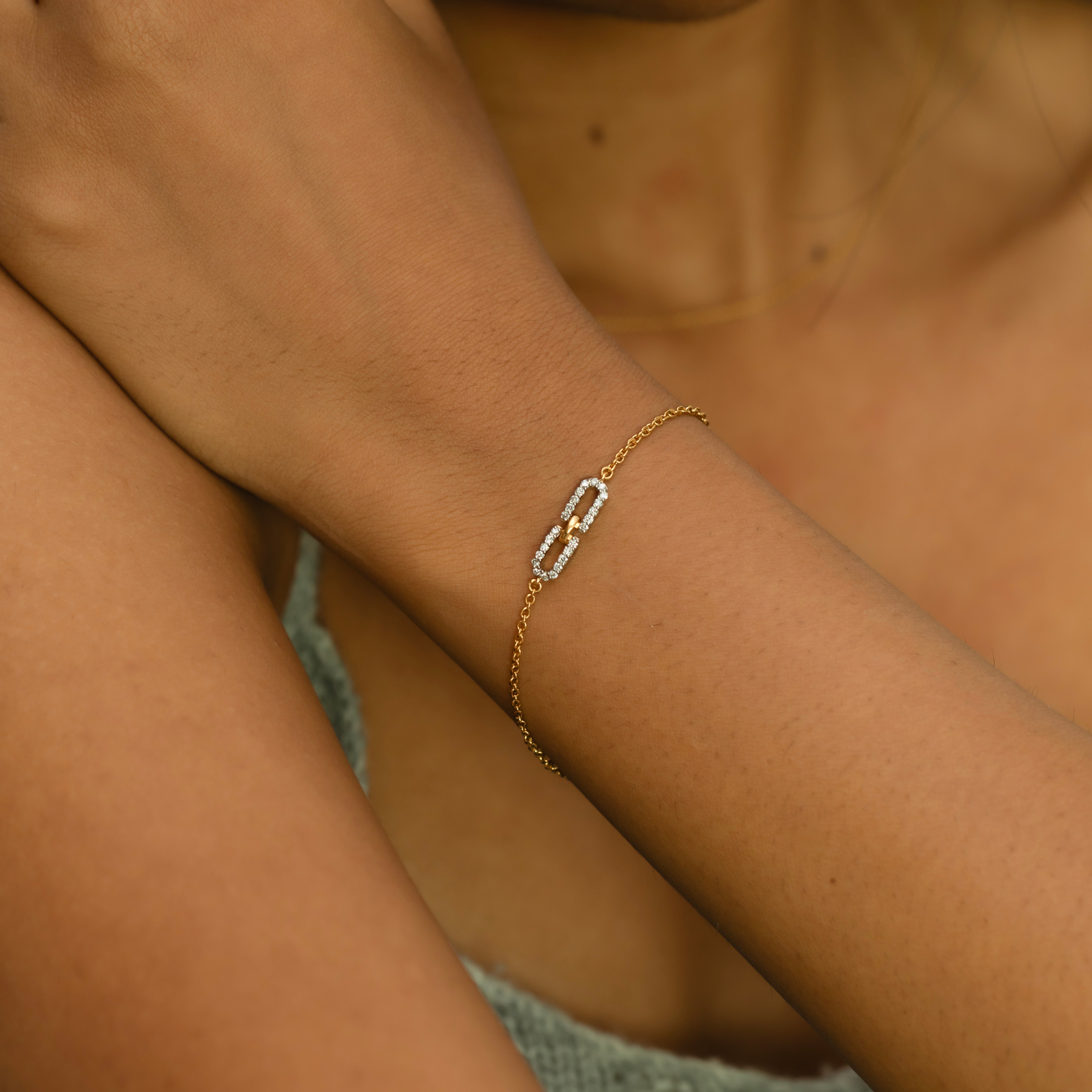 Single Link - Lab Diamond Bracelet Secondary image