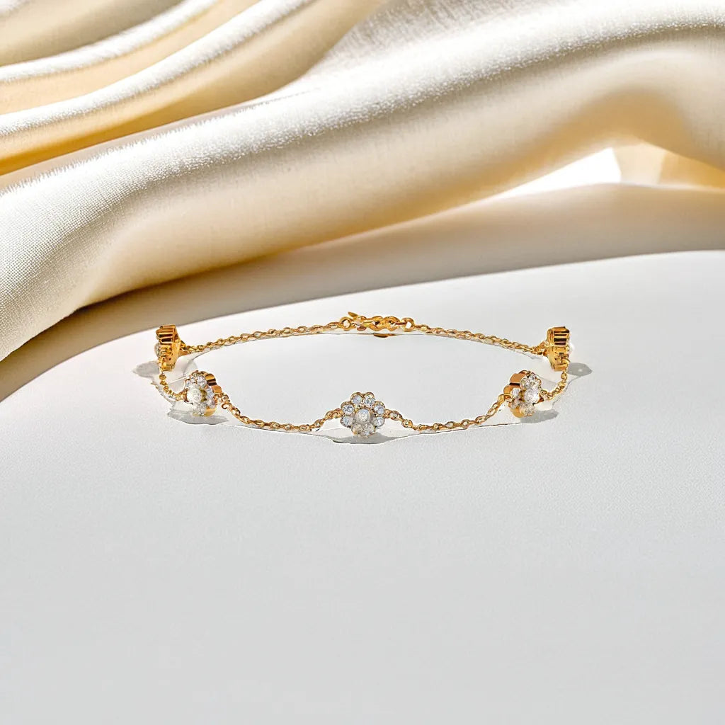 Eternal Bloom - Lab Diamond Station Bracelet
