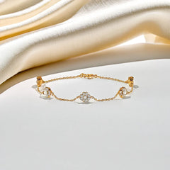 Eternal Bloom - Lab Diamond Station Bracelet