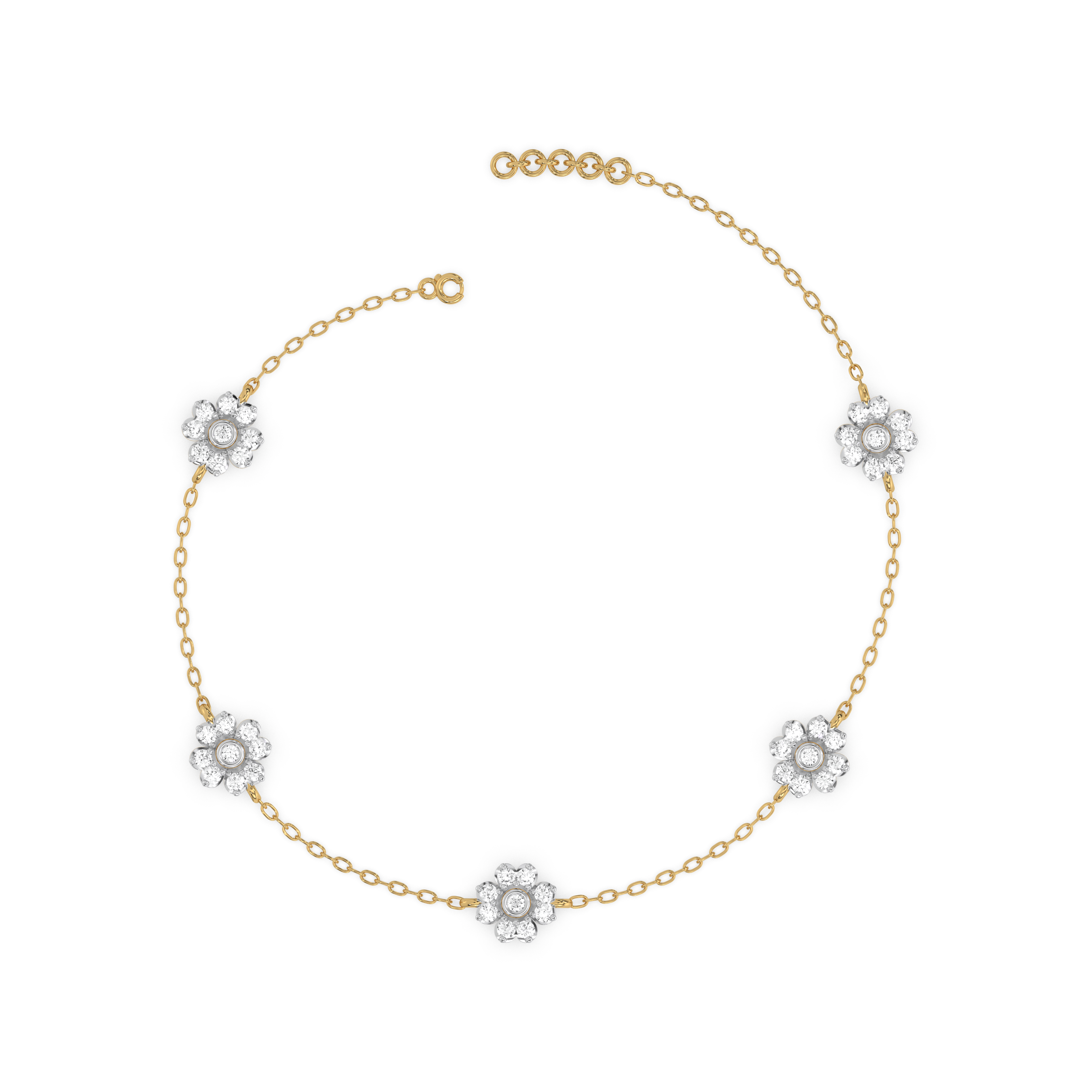 Eternal Bloom - Lab Diamond Station Bracelet