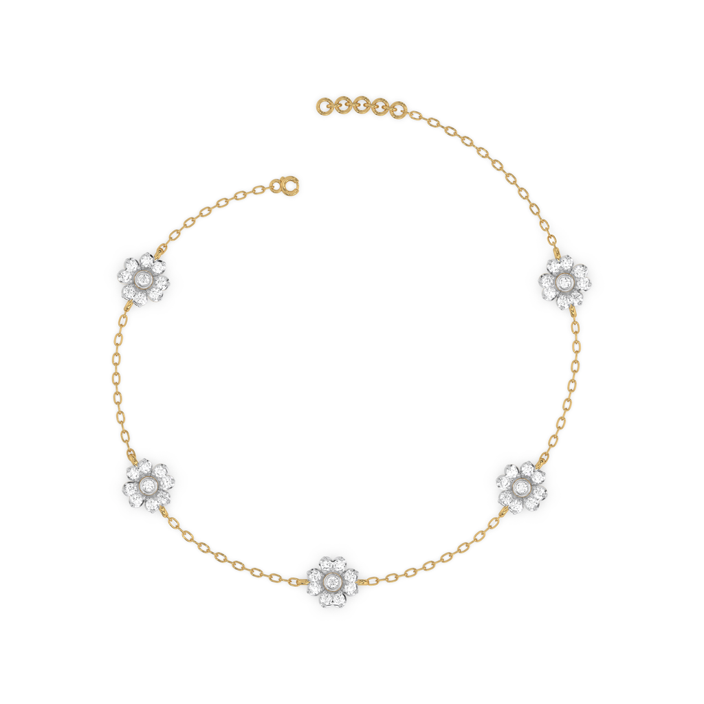 Eternal Bloom - Lab Diamond Station Bracelet