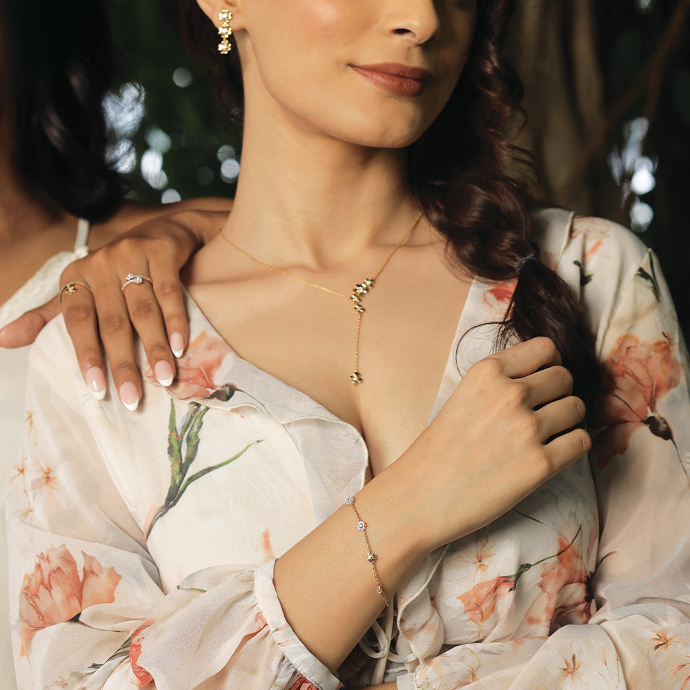 Eternal Bloom - Lab Diamond Station Bracelet