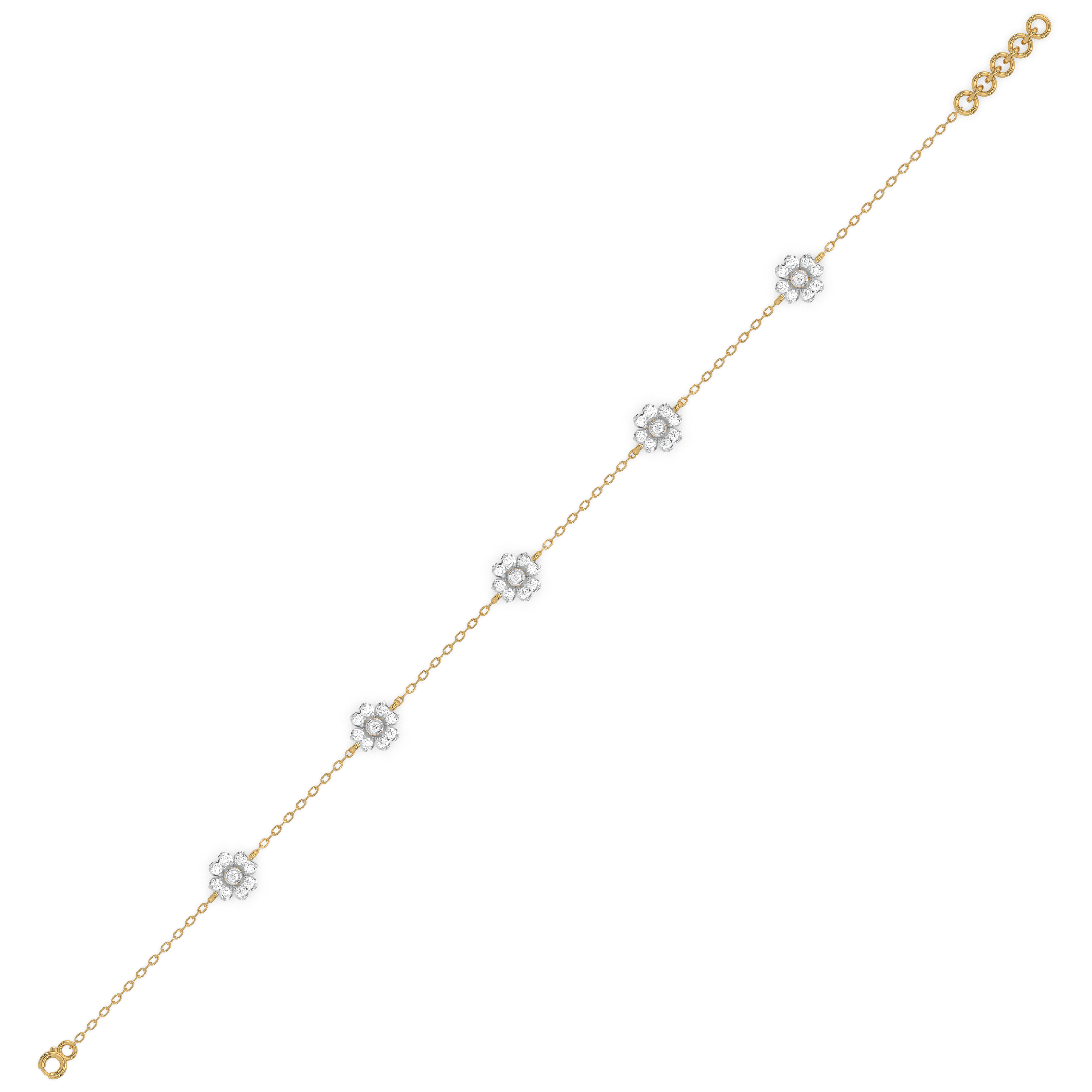 Eternal Bloom - Lab Diamond Station Bracelet