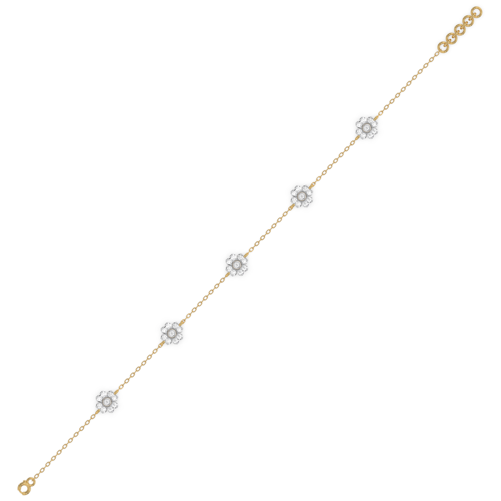 Eternal Bloom - Lab Diamond Station Bracelet