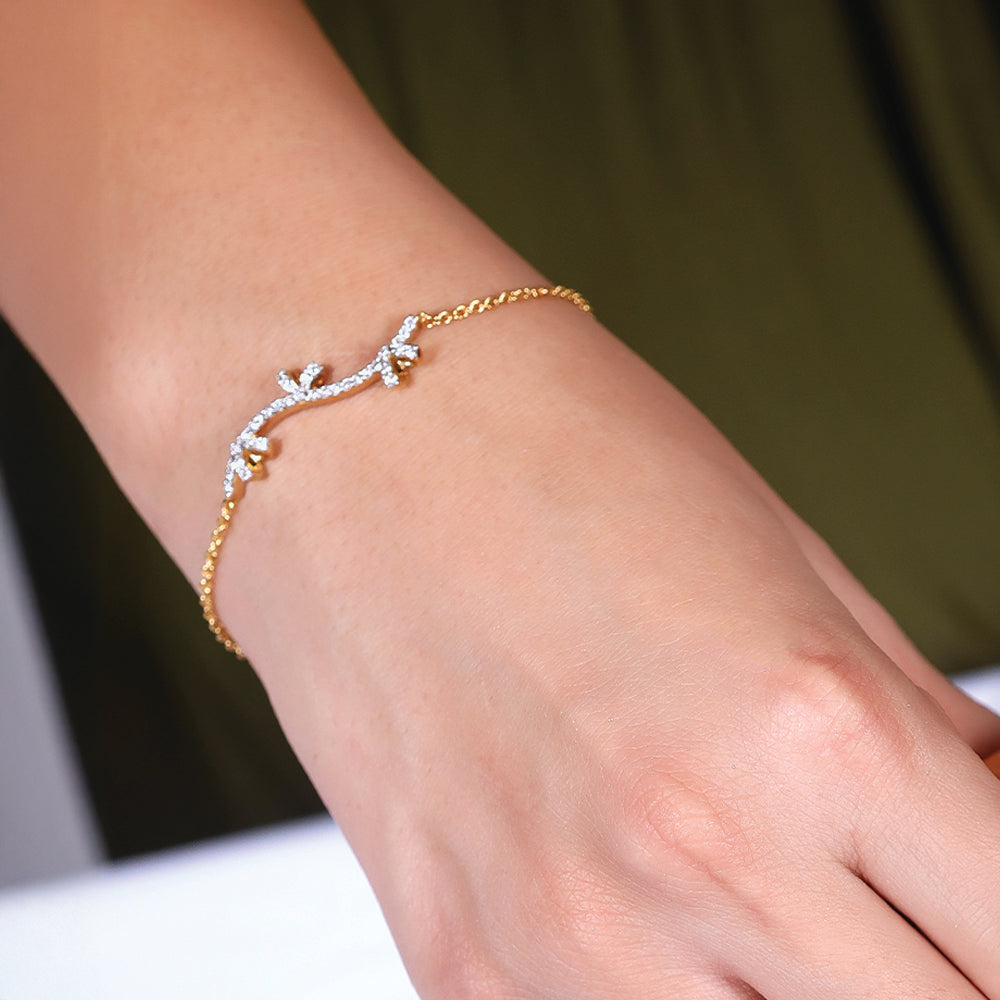 Bow-tiful Bliss - Lab Diamond Bracelet Secondary image