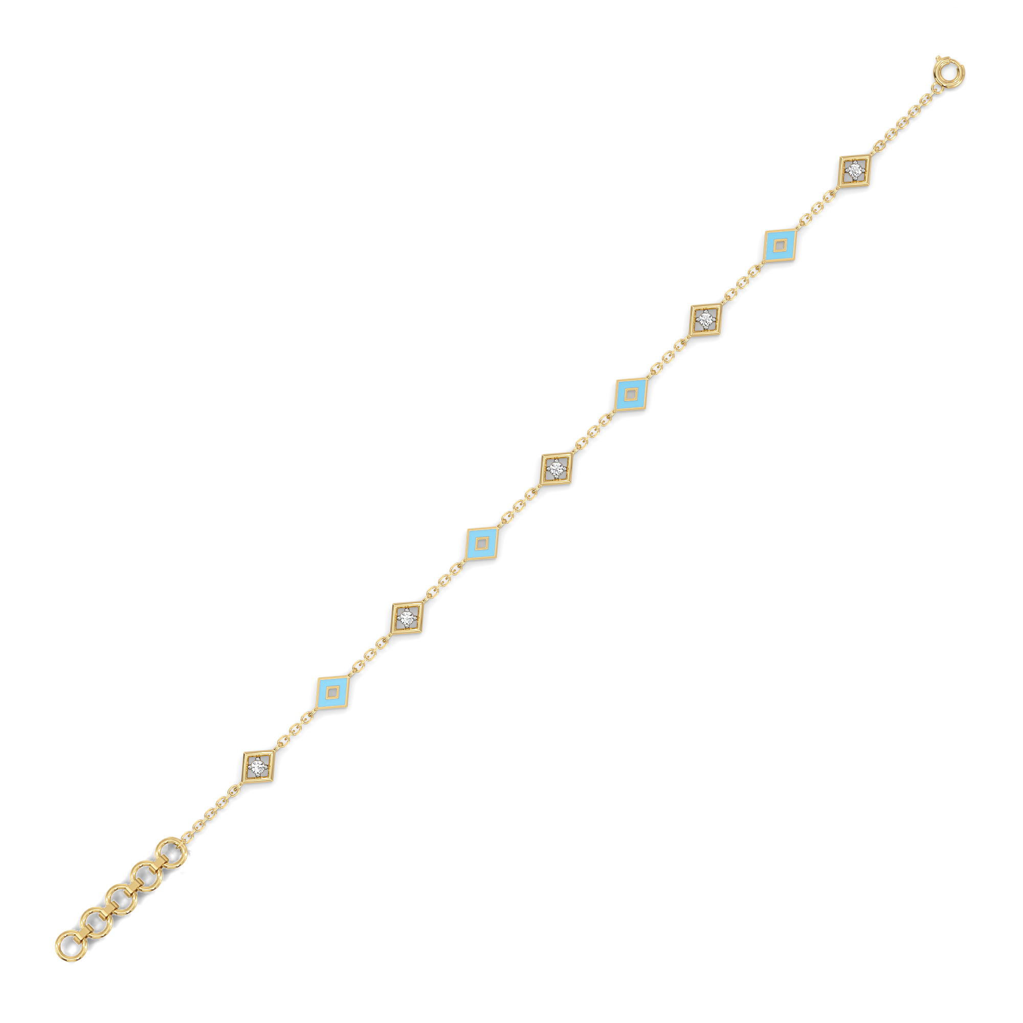 Frosted Serenity - Lab Diamond Snowflakes Bracelet