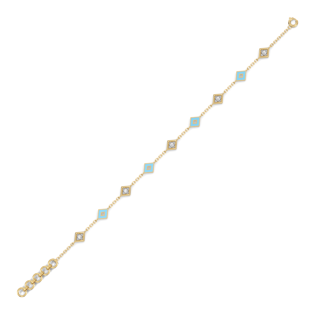 Frosted Serenity - Lab Diamond Snowflakes Bracelet