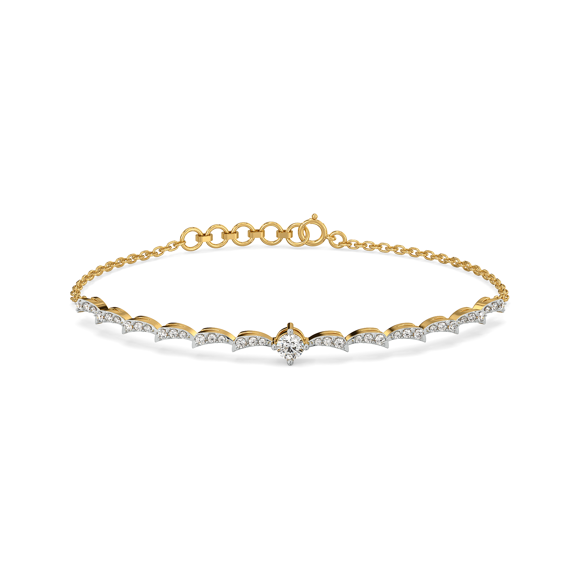 Stellar Shine – Lab Diamond Solitaire Bracelet Main image