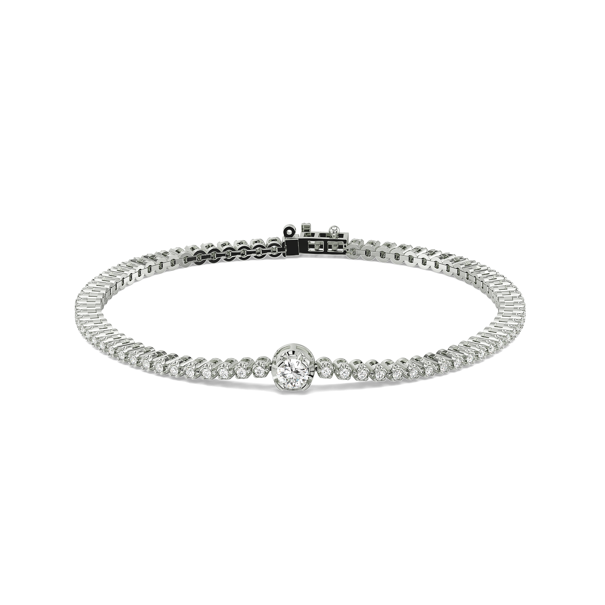 Luminous Charm - Lab Diamond Solitaire Bracelet Main image
