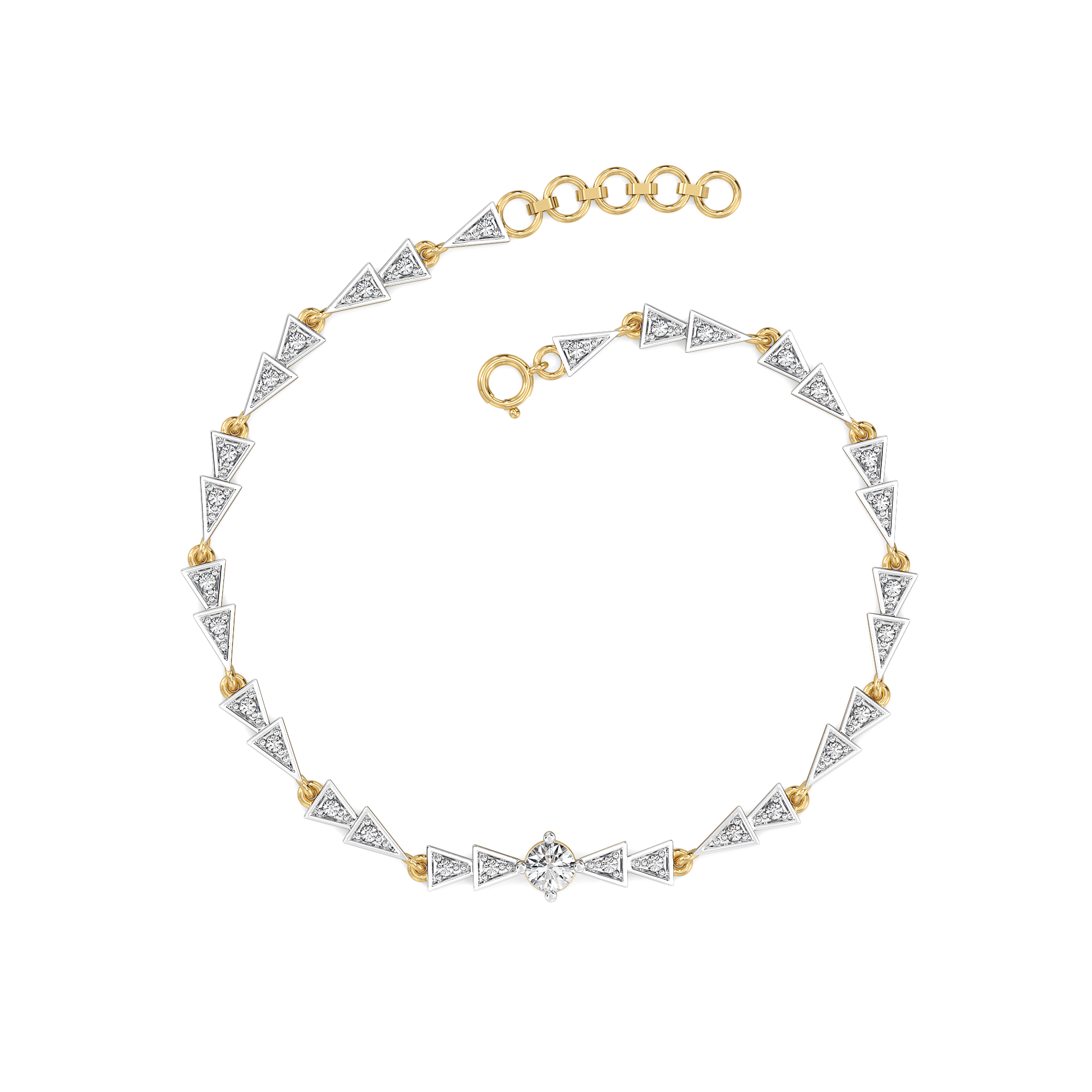 Majestic Arc - Lab Diamond Solitaire Bracelet