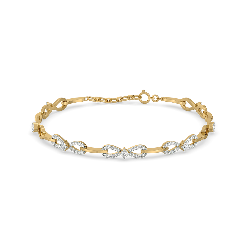 The Bow Knot - Lab Diamond Tennis Bracelet