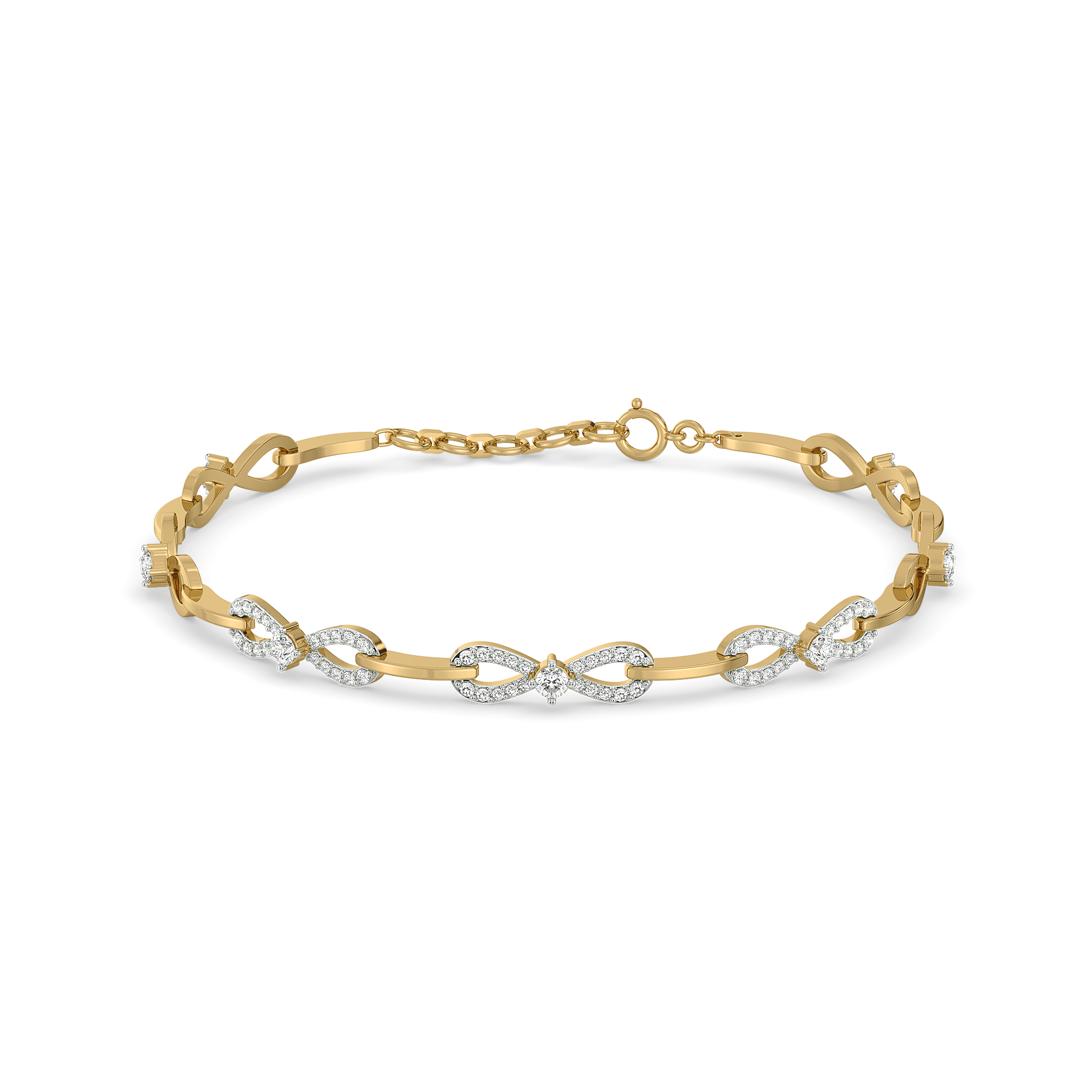The Bow Knot - Lab Diamond Tennis Bracelet