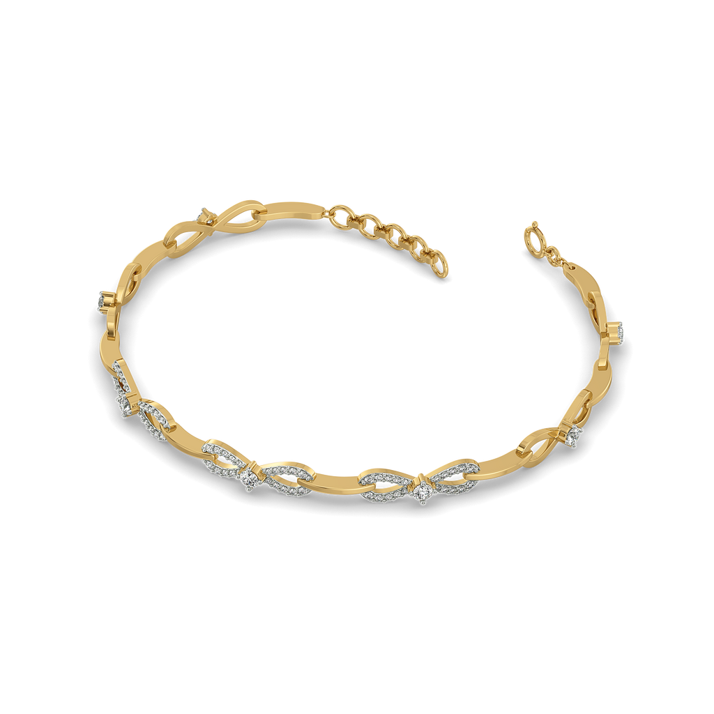 The Bow Knot - Lab Diamond Tennis Bracelet