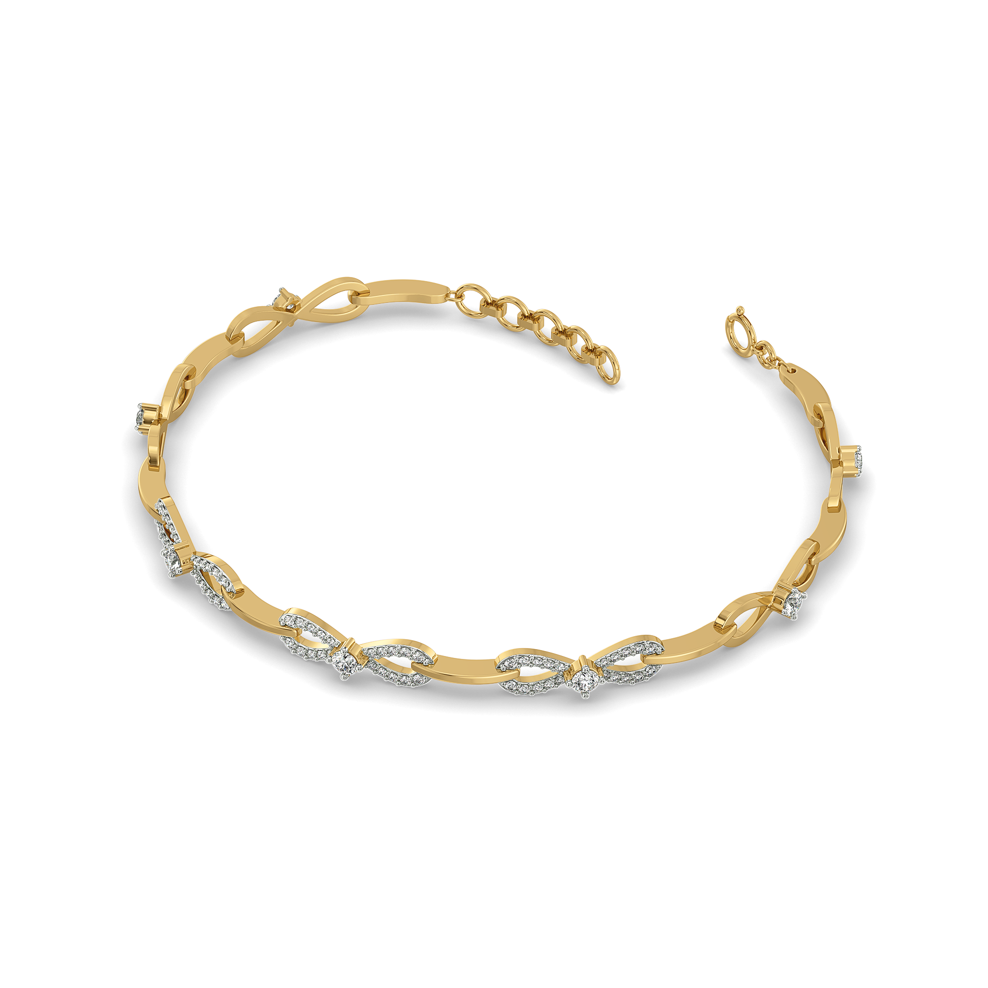 The Bow Knot - Lab Diamond Tennis Bracelet