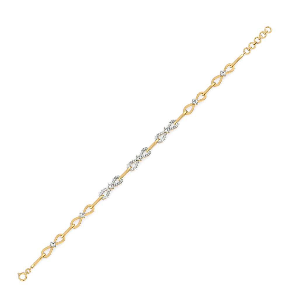 The Bow Knot - Lab Diamond Tennis Bracelet