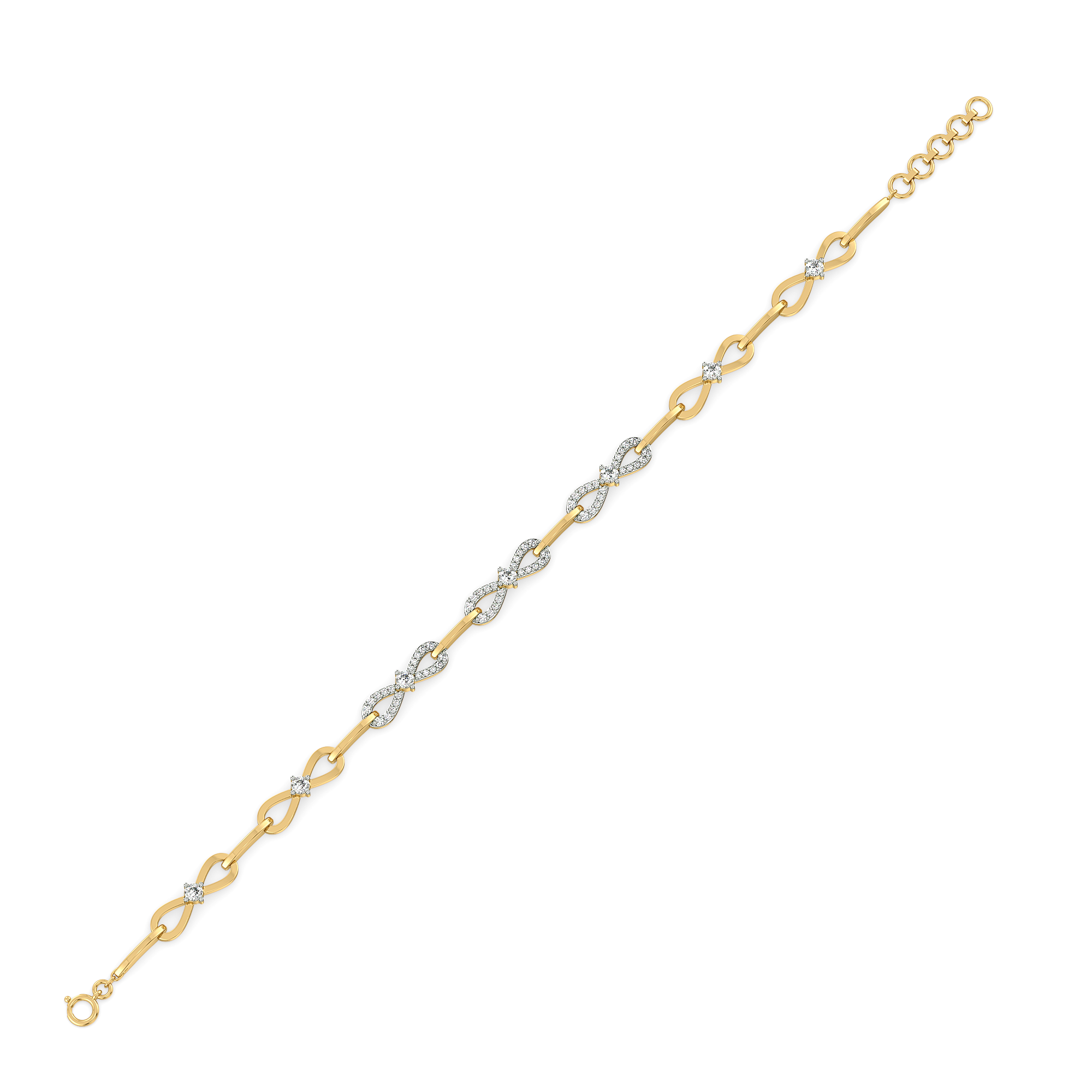 The Bow Knot - Lab Diamond Tennis Bracelet