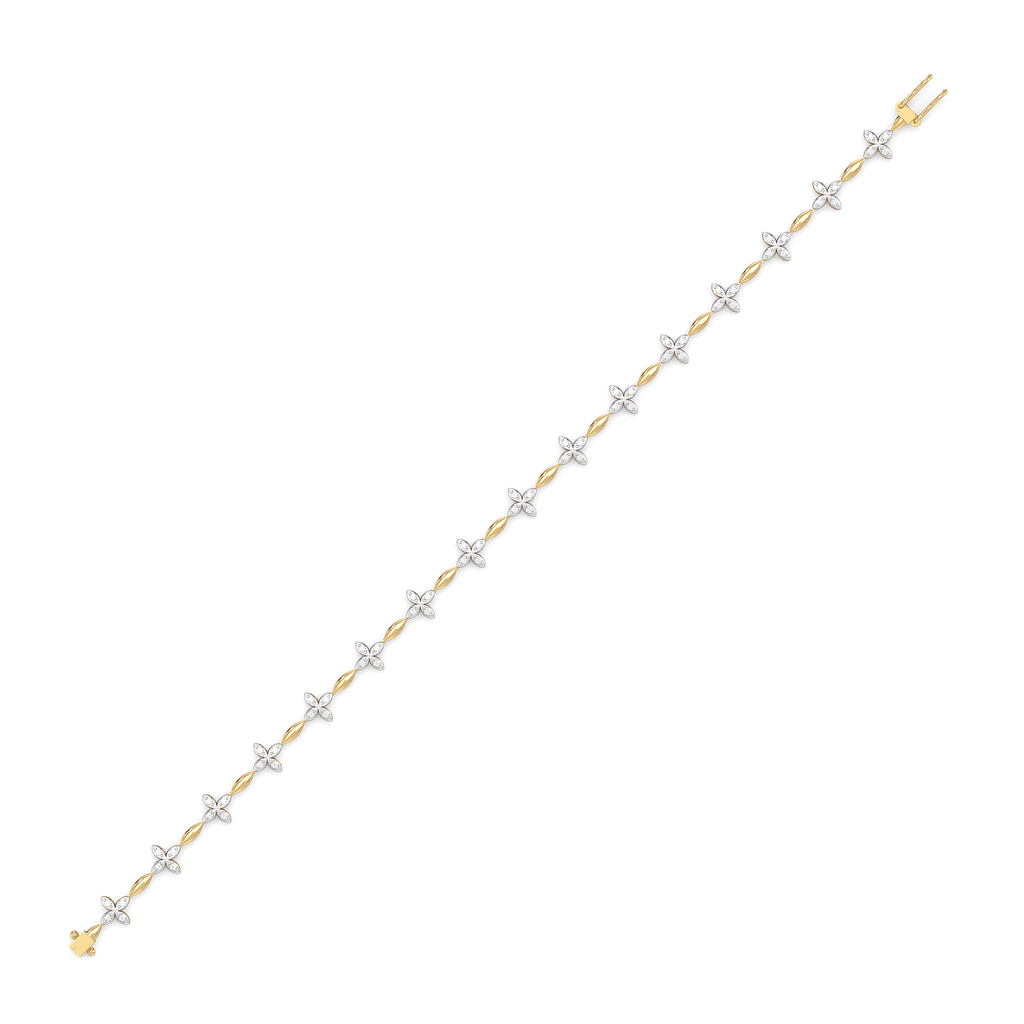 Golden Spring - Lab Diamond Tennis Bracelet