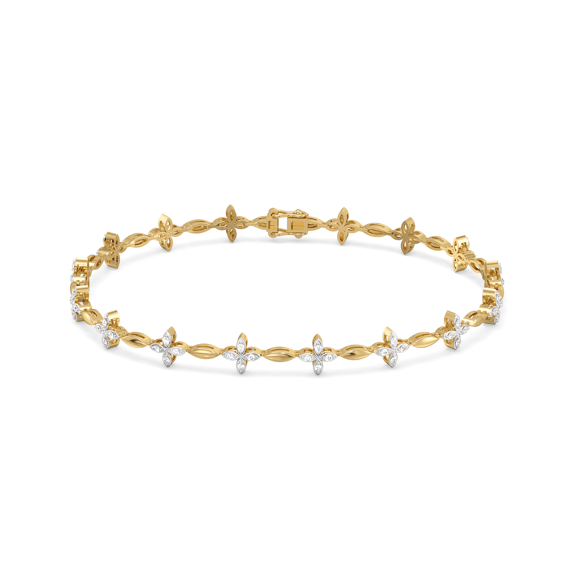 Golden Spring - Lab Diamond Tennis Bracelet Main image