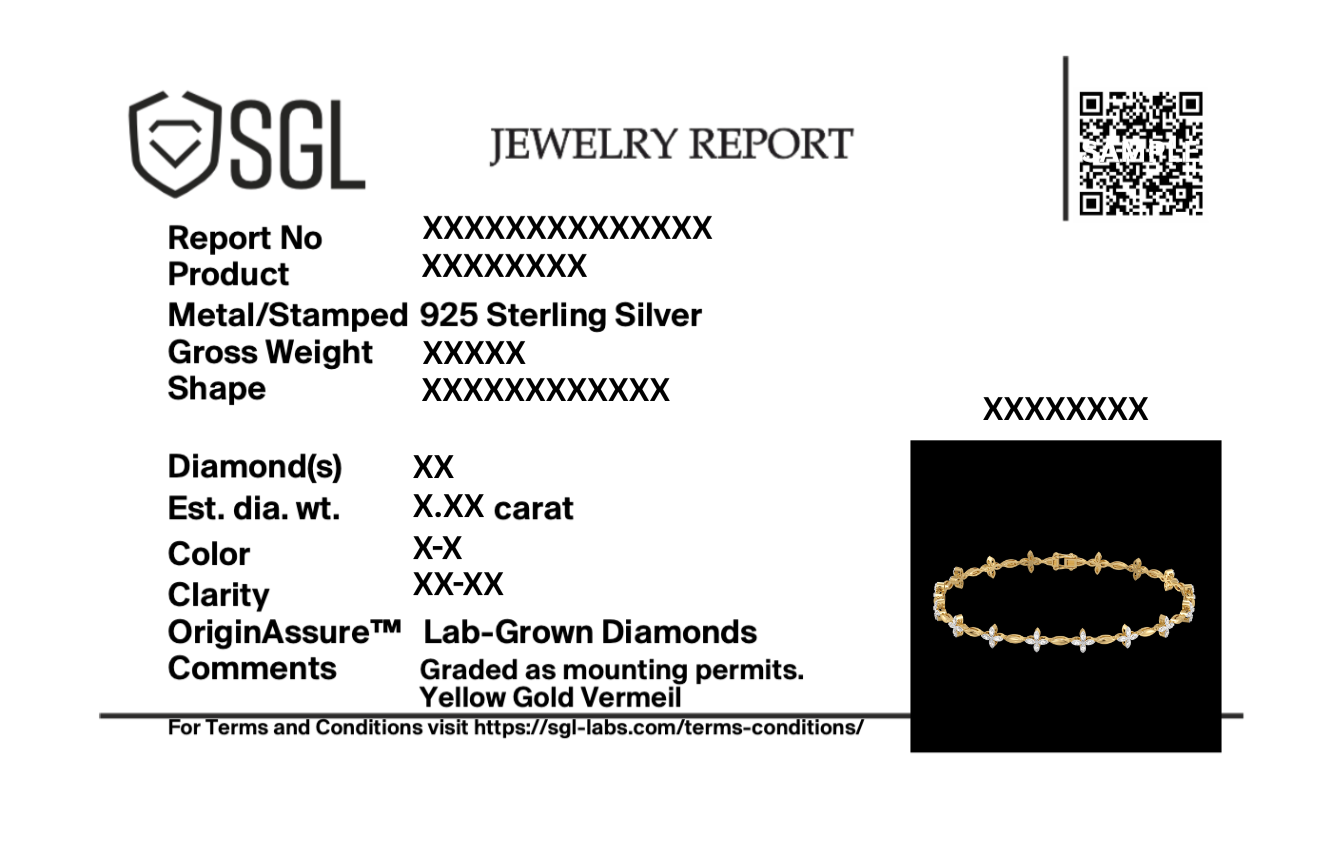 Golden Spring - Lab Diamond Tennis Bracelet