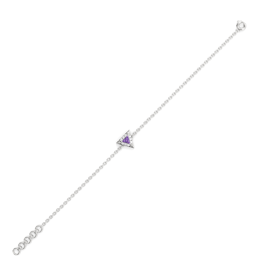Ultra Violet Glow - Lab Diamond Bracelet