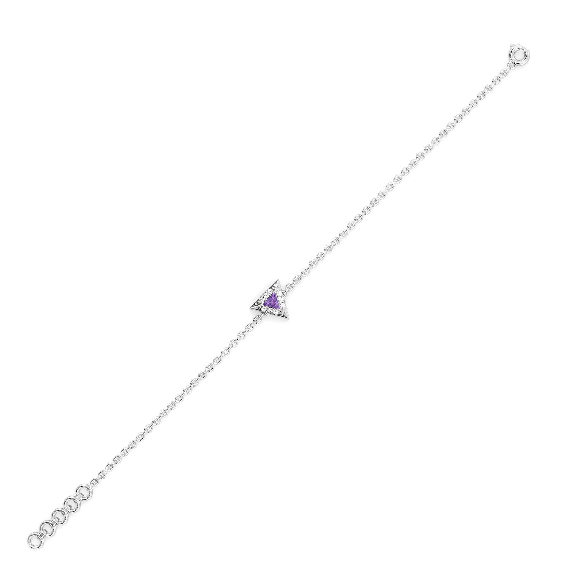Ultra Violet Glow - Lab Diamond Bracelet