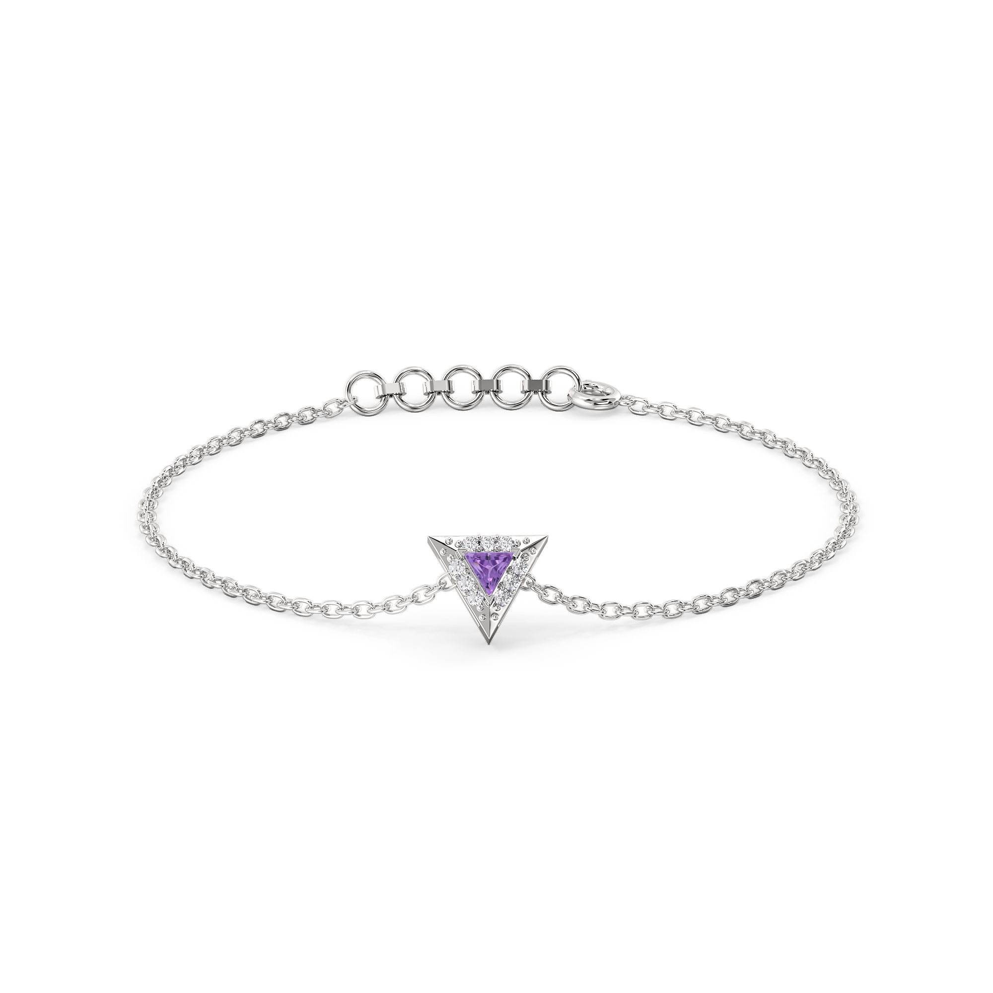 Ultra Violet Glow - Lab Diamond Bracelet
