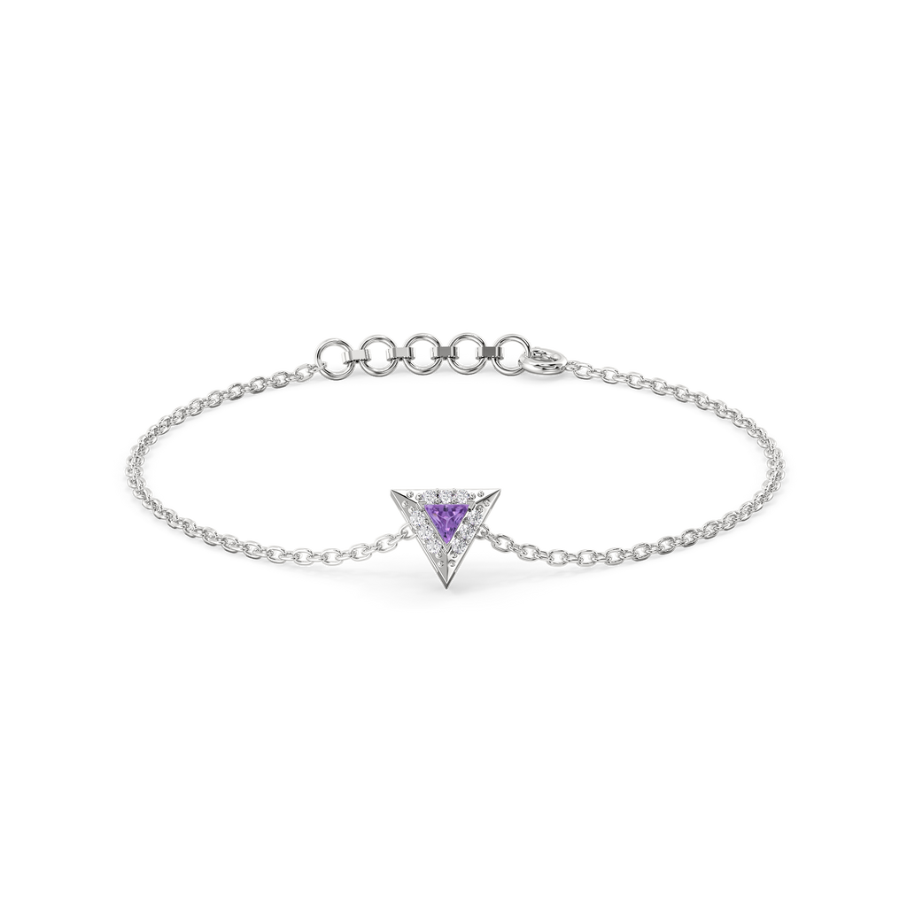 Ultra Violet Glow - Lab Diamond Bracelet