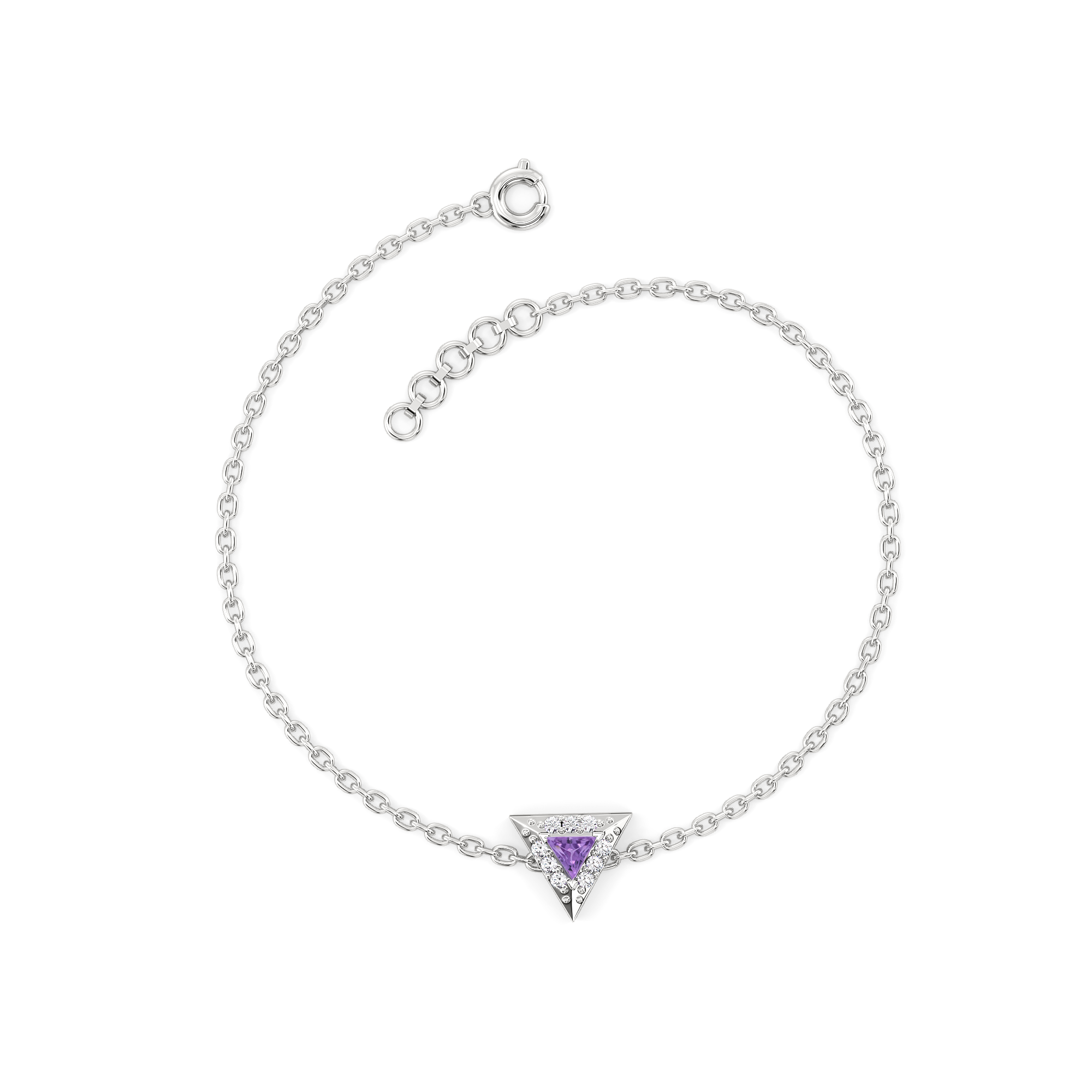 Ultra Violet Glow - Lab Diamond Bracelet Secondary image