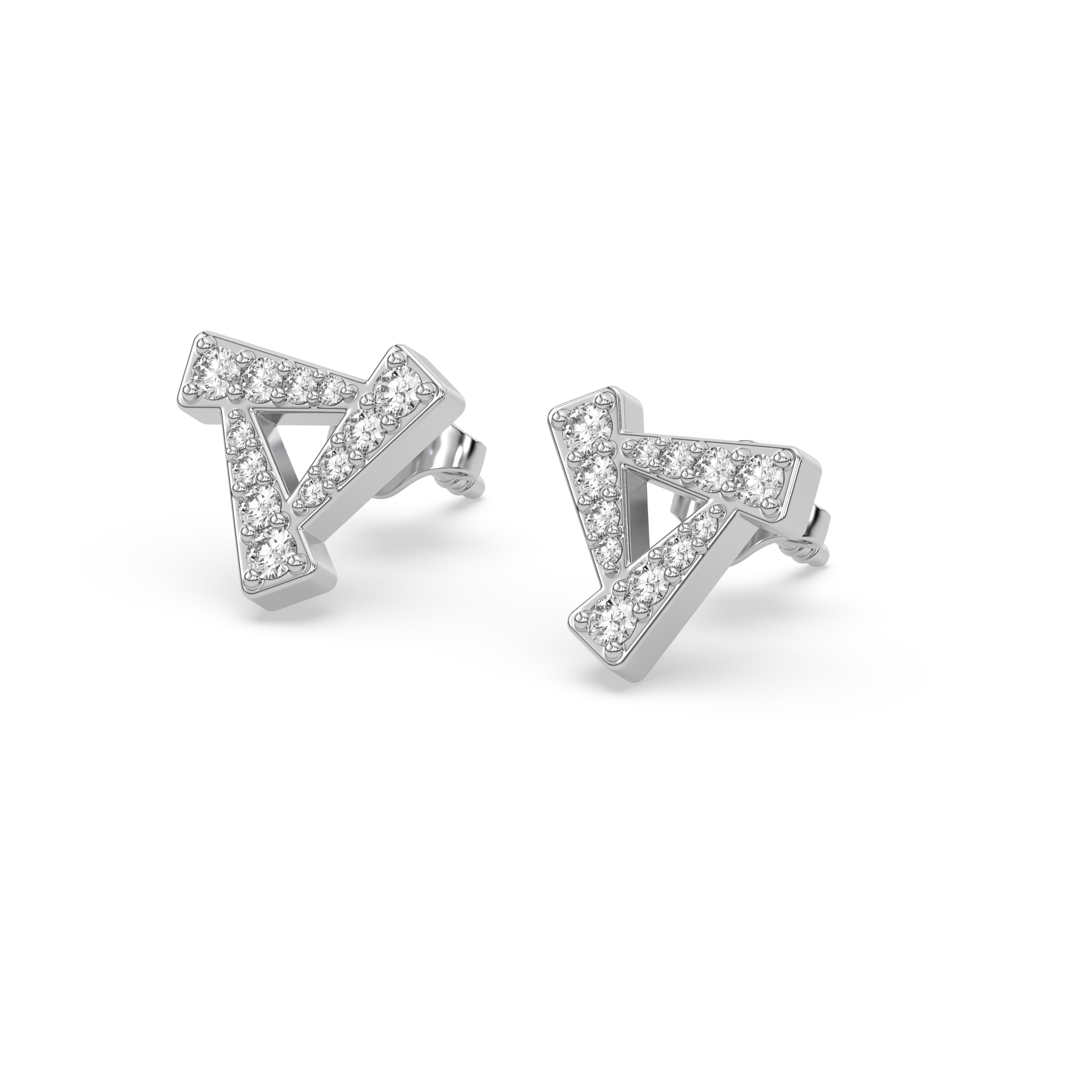 Triad - Lab Diamond Stud Earrings