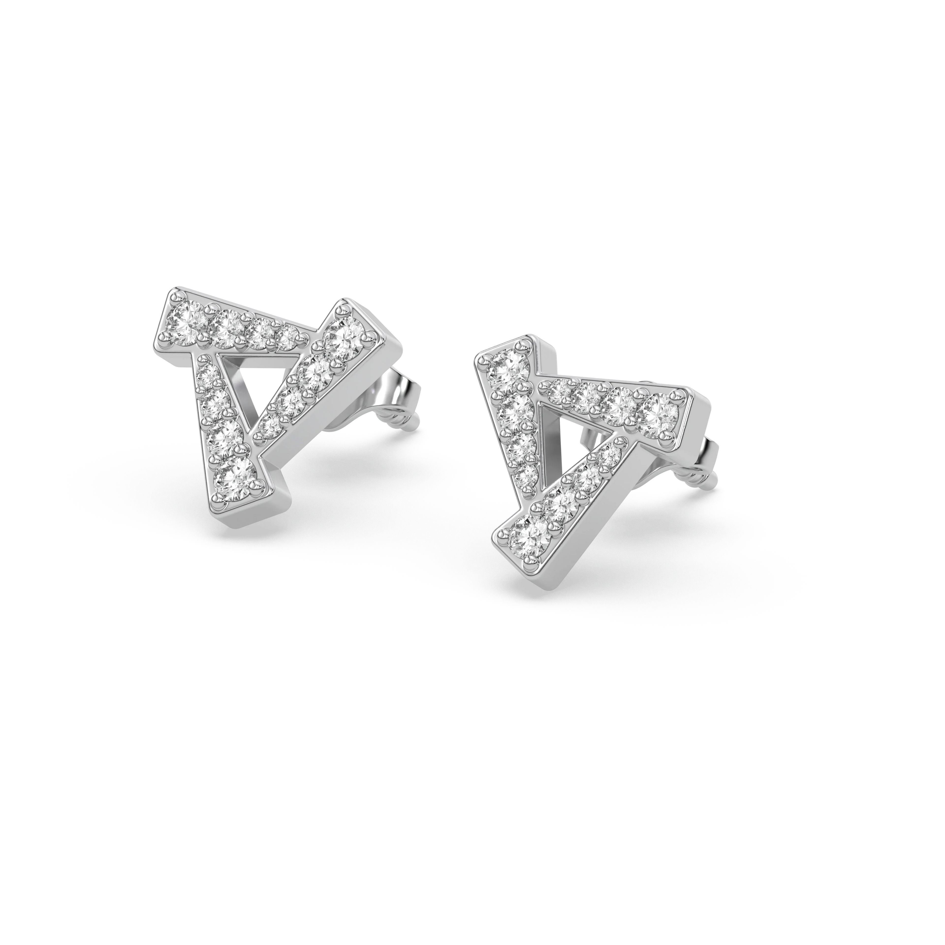 Triad - Lab Diamond Stud Earrings