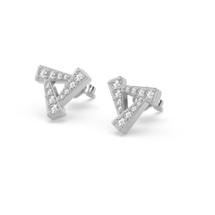 Triad - Lab Diamond Stud Earrings