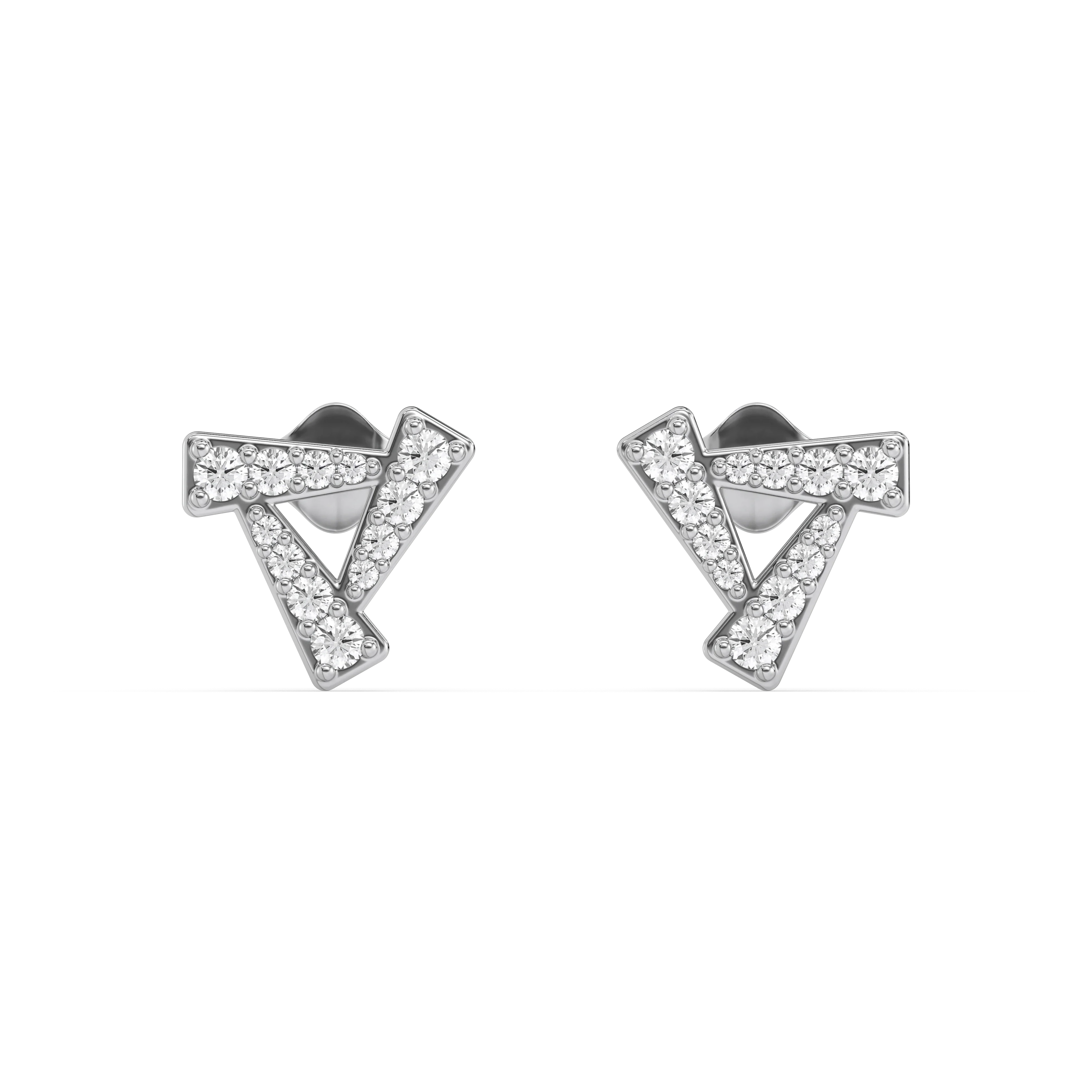 Triad - Lab Diamond Stud Earrings