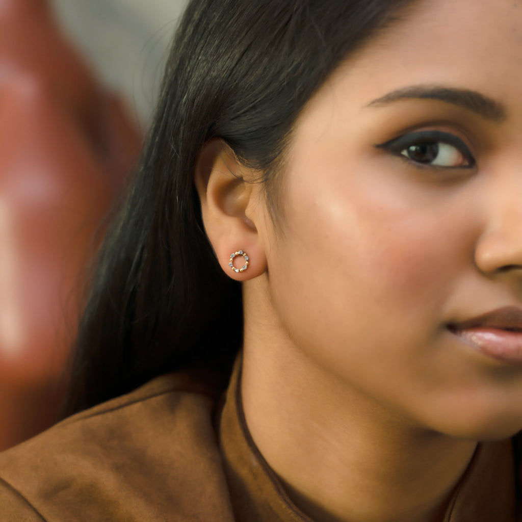 Eternal Orbit - Lab Diamond Stud Earrings