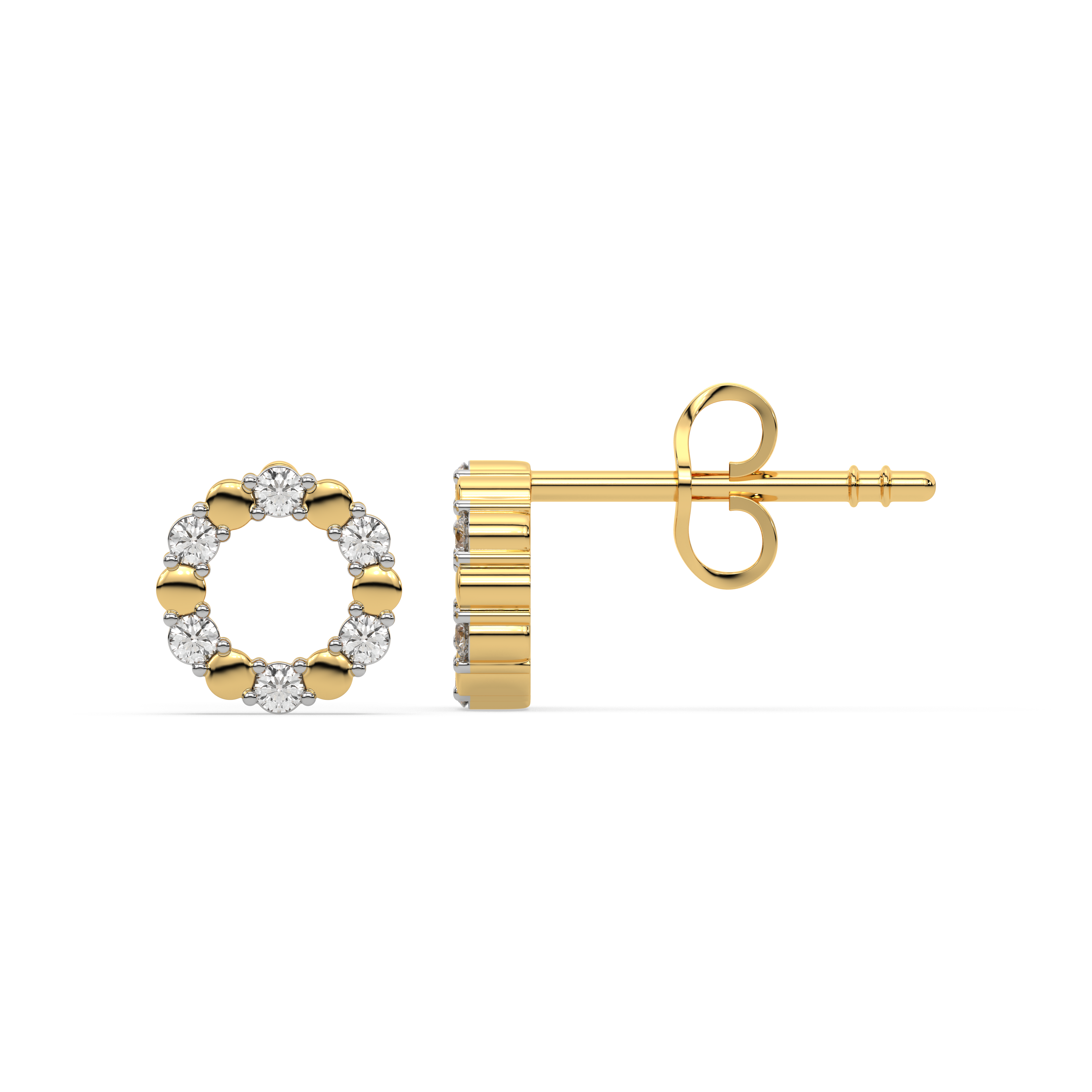 Eternal Orbit - Lab Diamond Stud Earrings