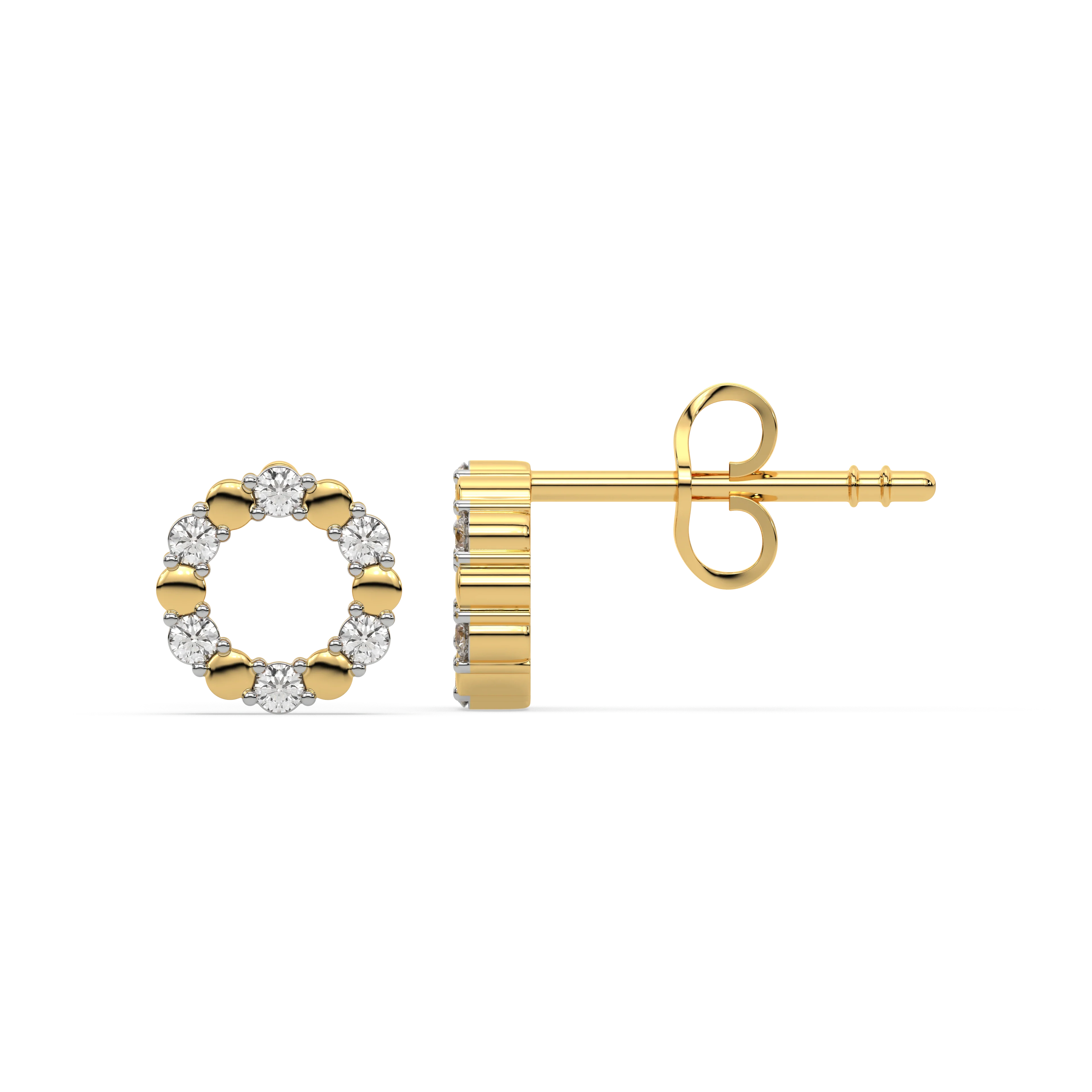 Eternal Orbit - Lab Diamond Stud Earrings