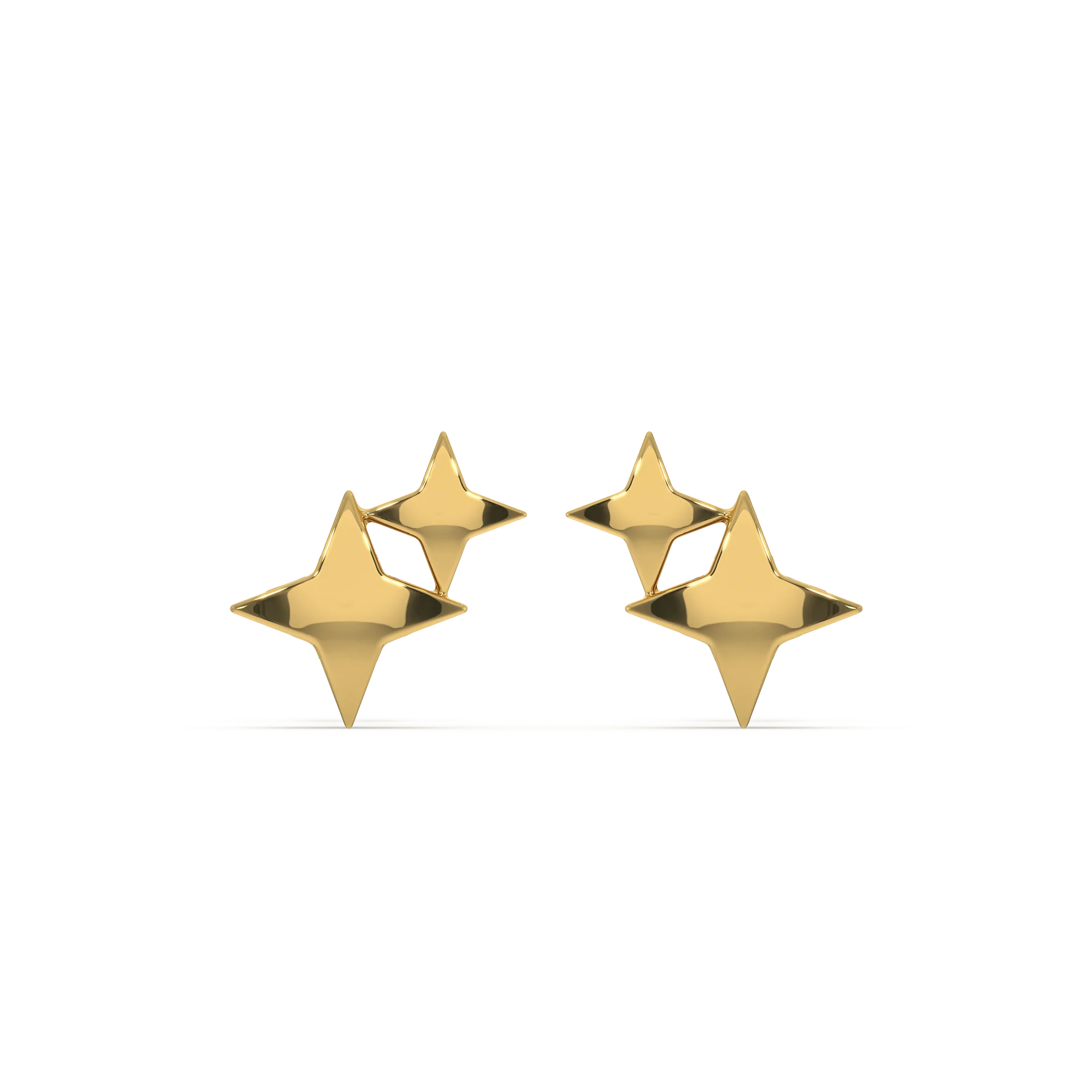 Twinkling Star - 18kt Gold Vermeil Stud Earrings Secondary image