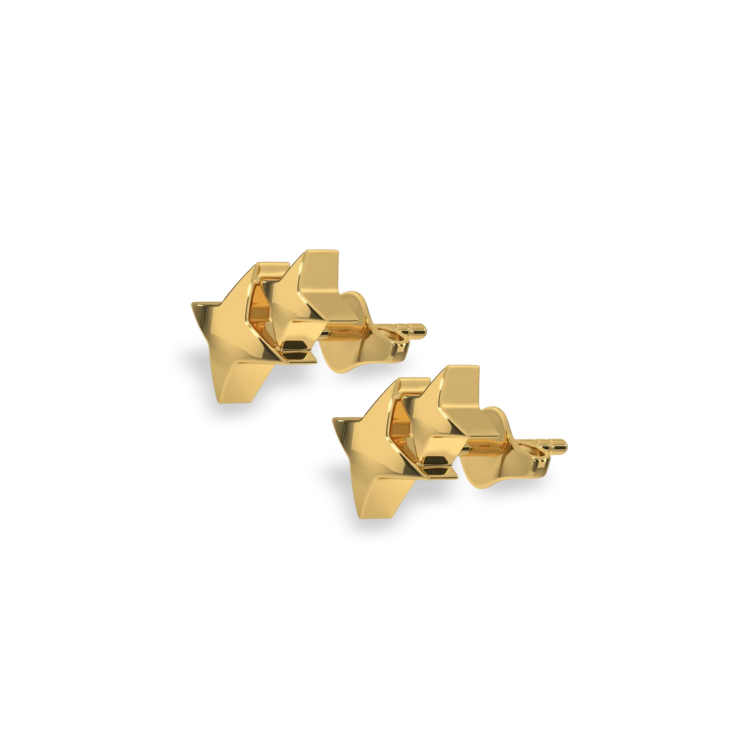 Twinkling Star - 18kt Gold Vermeil Stud Earrings